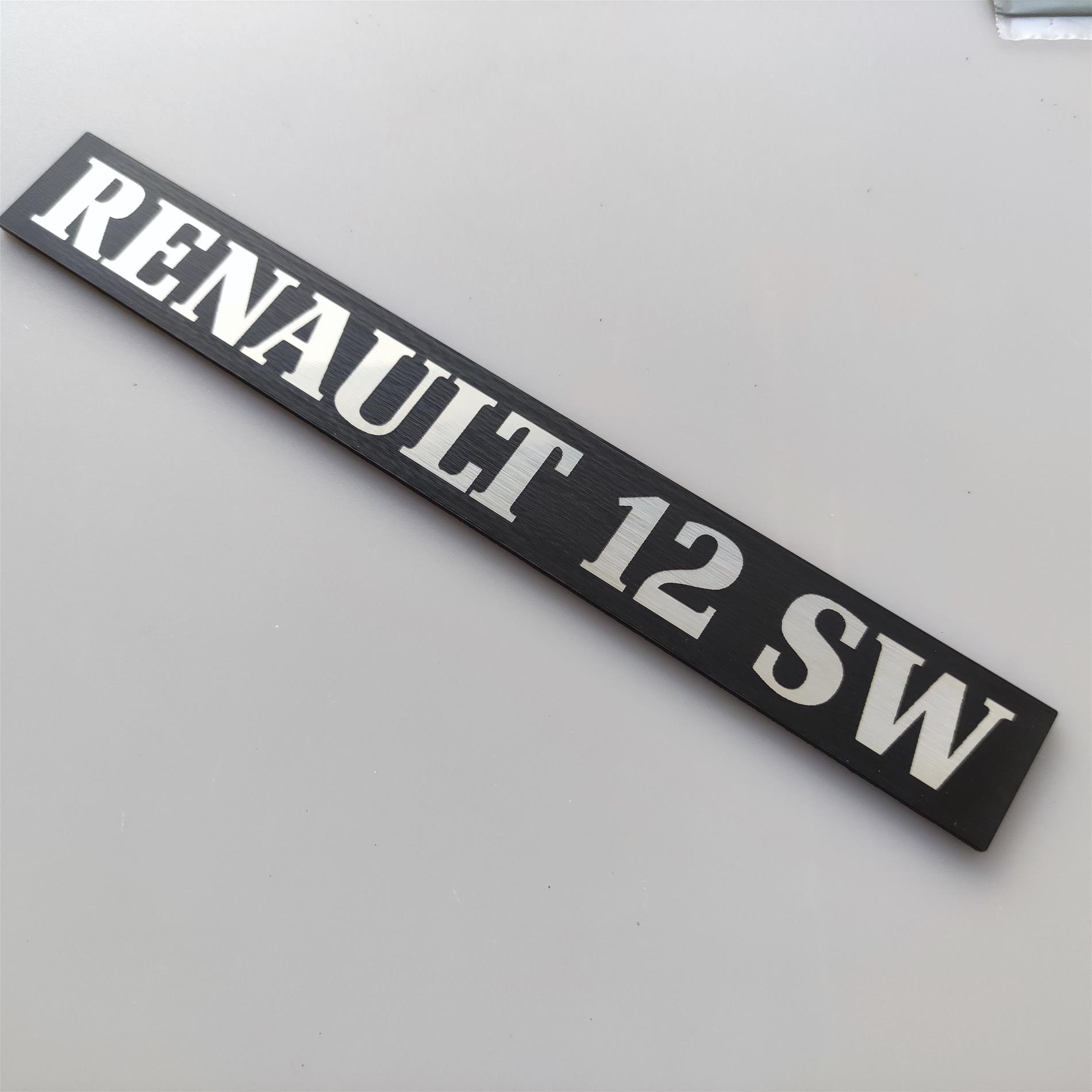 Renault 12 SW Toros  Bagaj etiketi