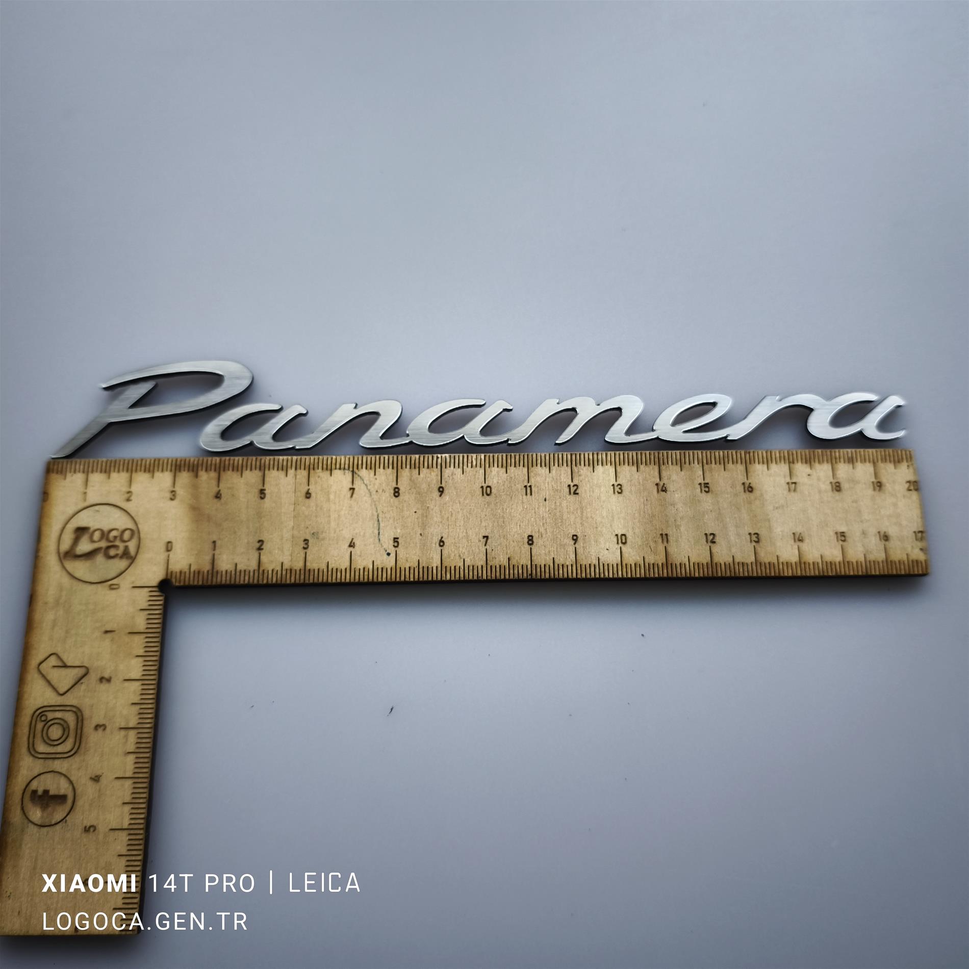 Porsche Panamera bagaj yazısı 20cm - Resim 3