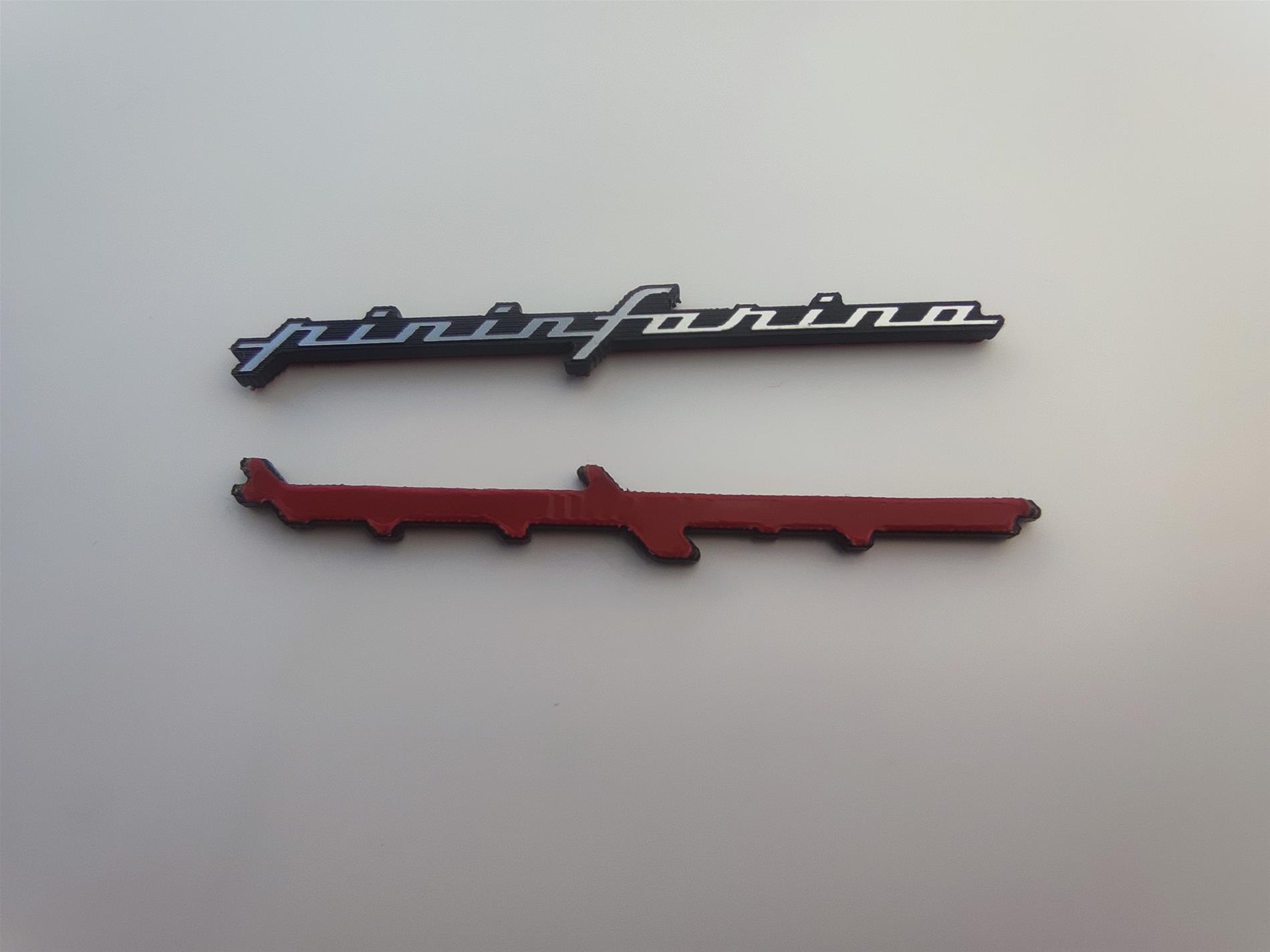 Pininfarina 6cm  etiket - Resim 2