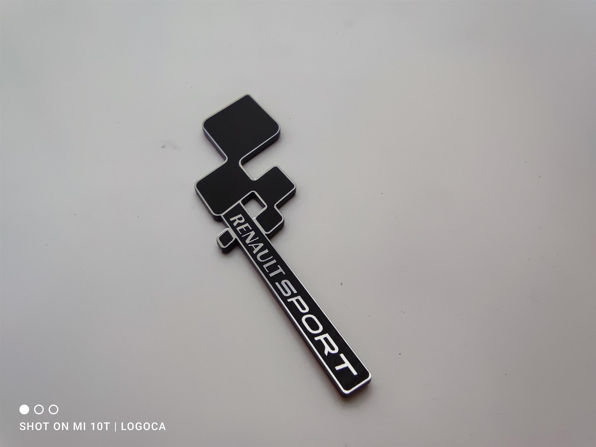 Renault sport damalı plastik etiket - Resim 3
