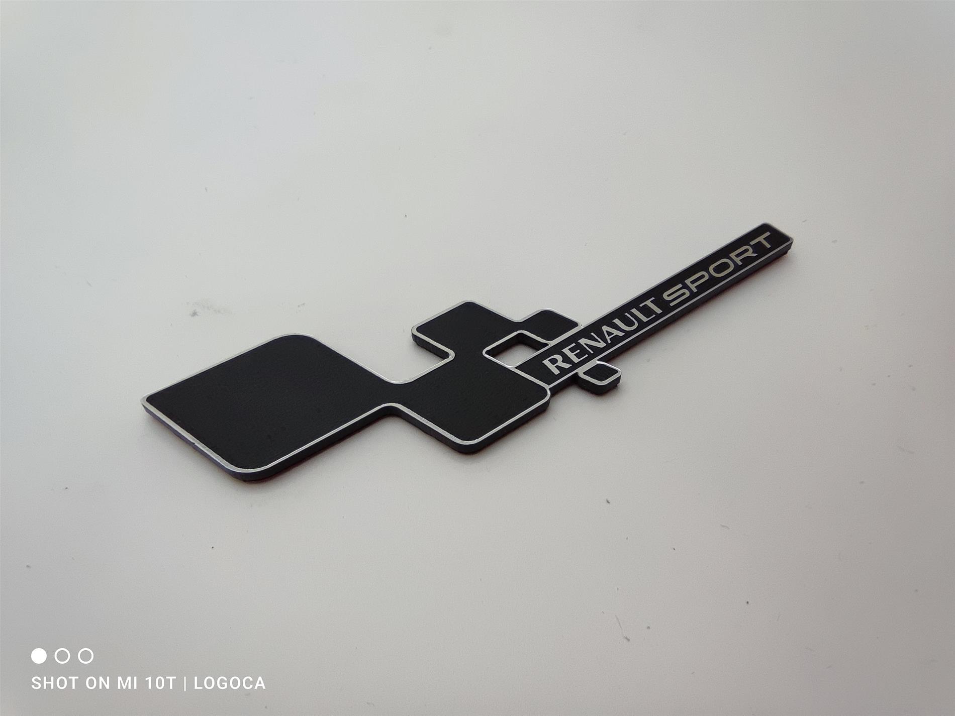 Renault sport damalı plastik etiket - Resim 4