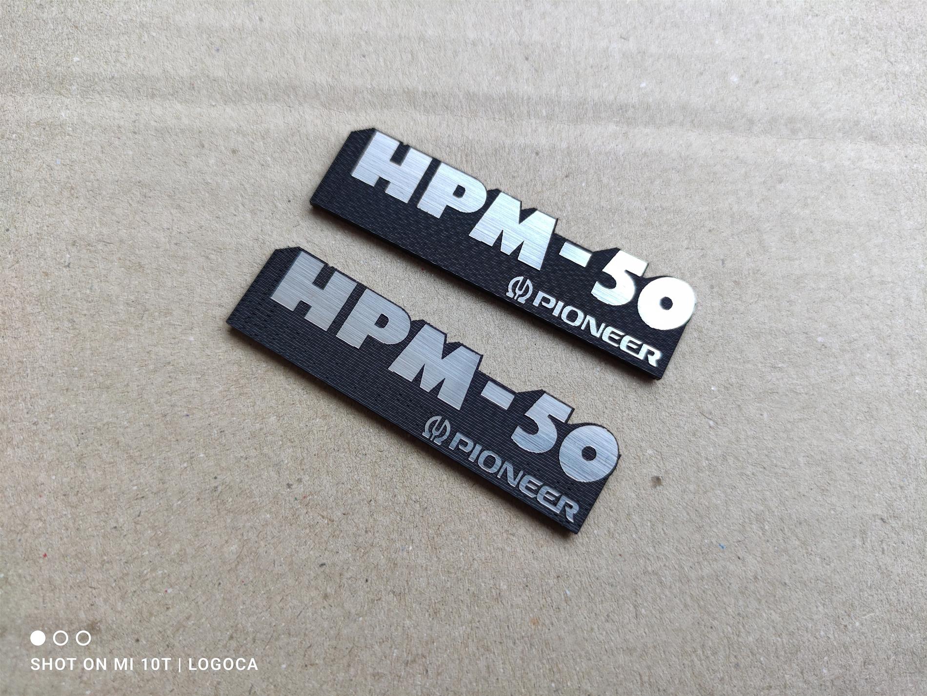 Pioneer HPM-50 Hoparlör Logosu | Vintage Audio | Kaliteli Replika