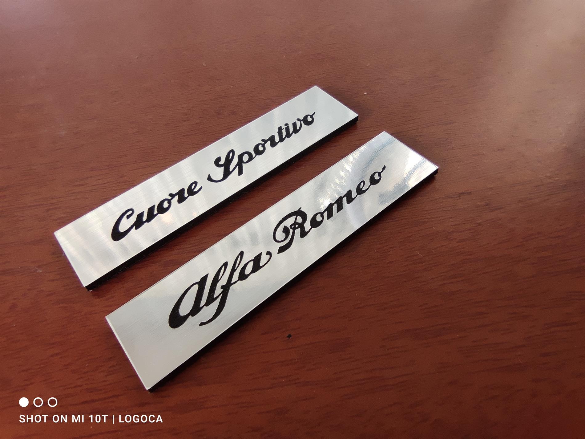 Alfaromeo ve cuore sportivo  etiketi