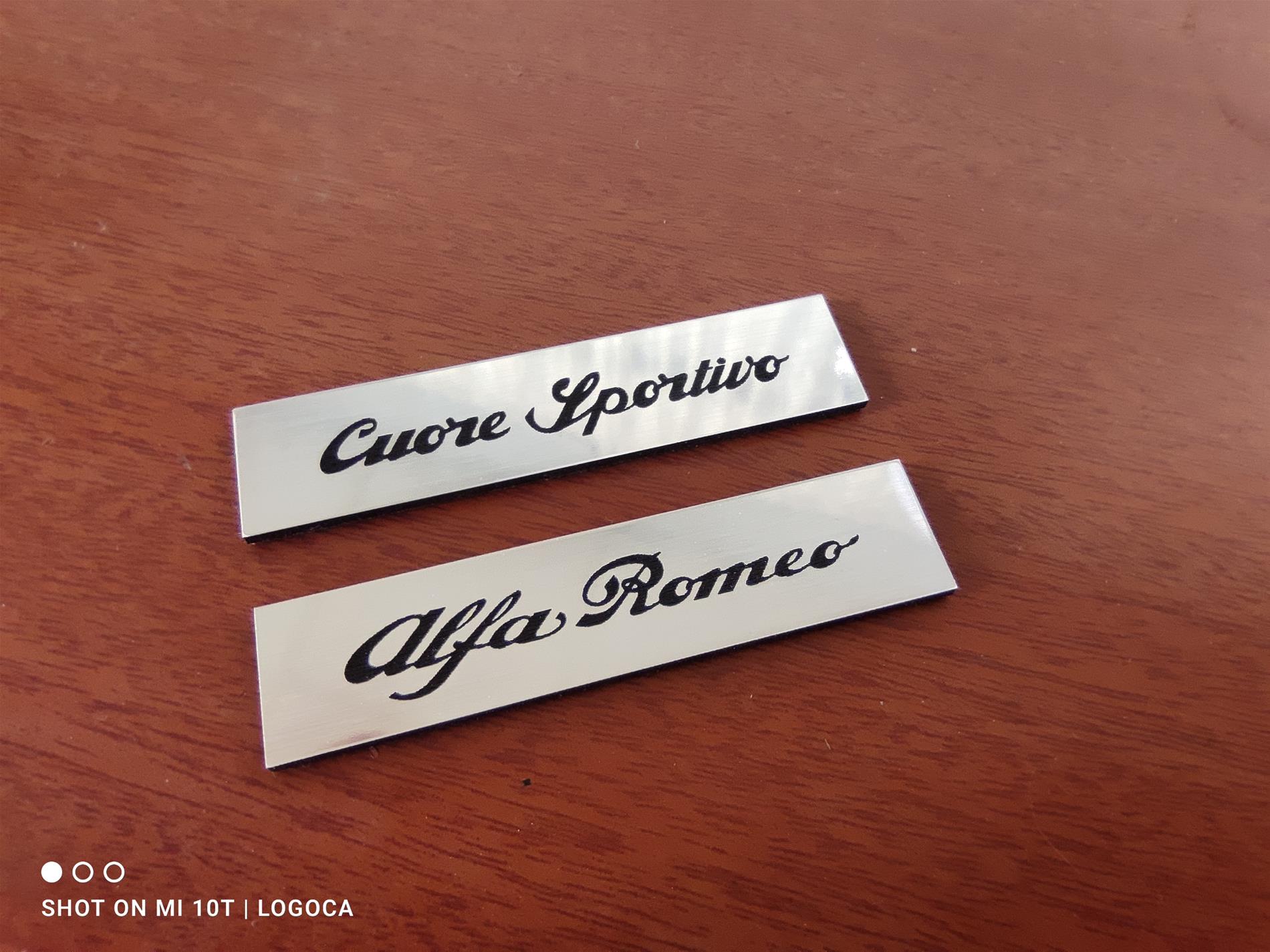 Alfaromeo ve cuore sportivo  etiketi - Resim 3