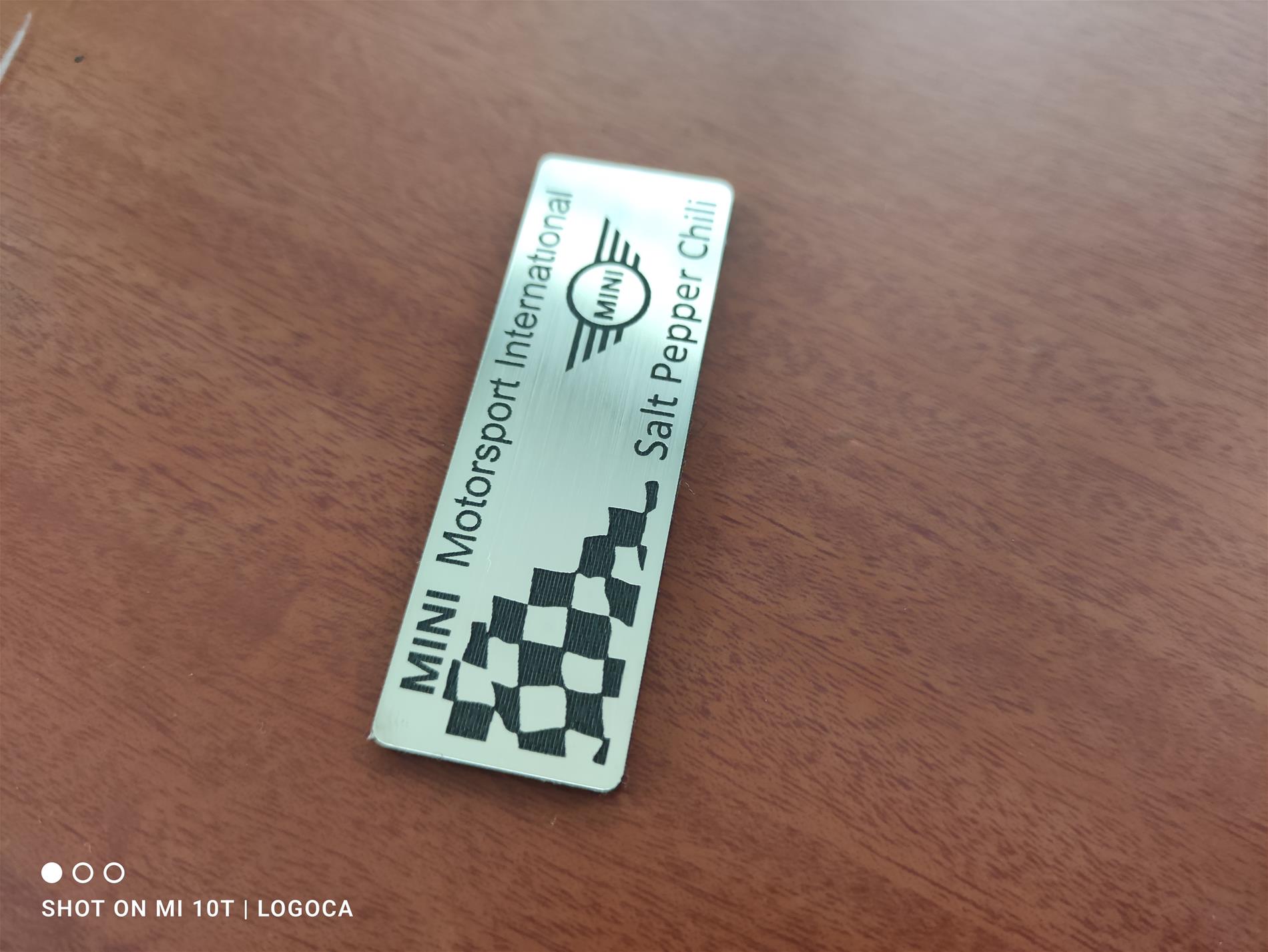 Mini Cooper plaket etiket - Resim 3