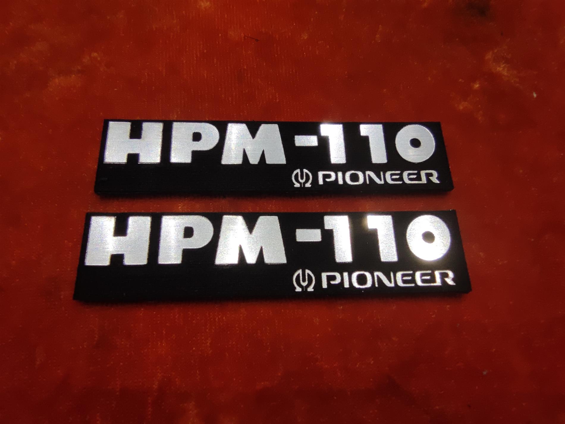 Pioneer HPM-110 Hoparlör Logosu - Vintage Audio Sembolü - Resim 2