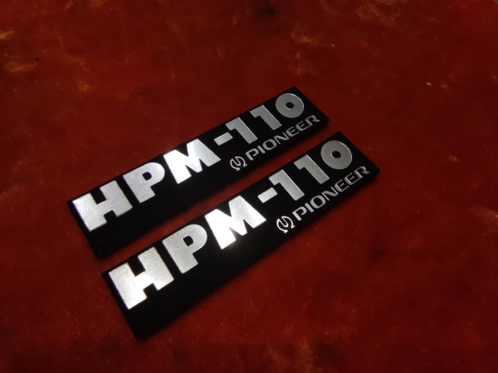 Pioneer HPM-110 Hoparlör Logosu - Vintage Audio Sembolü - Resim 3