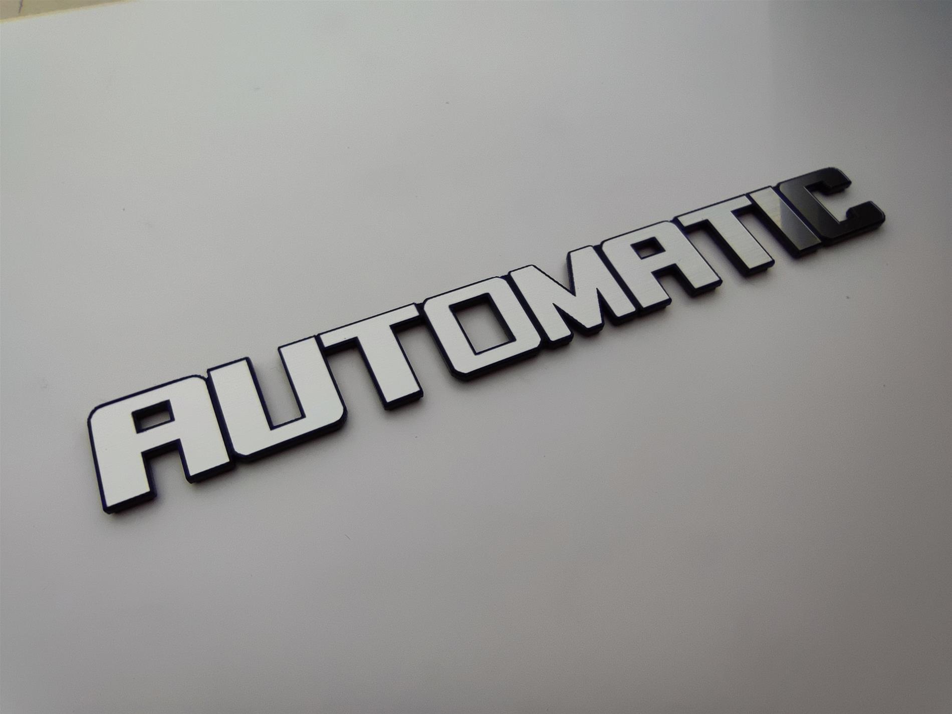 Ford automatic plastik etiket