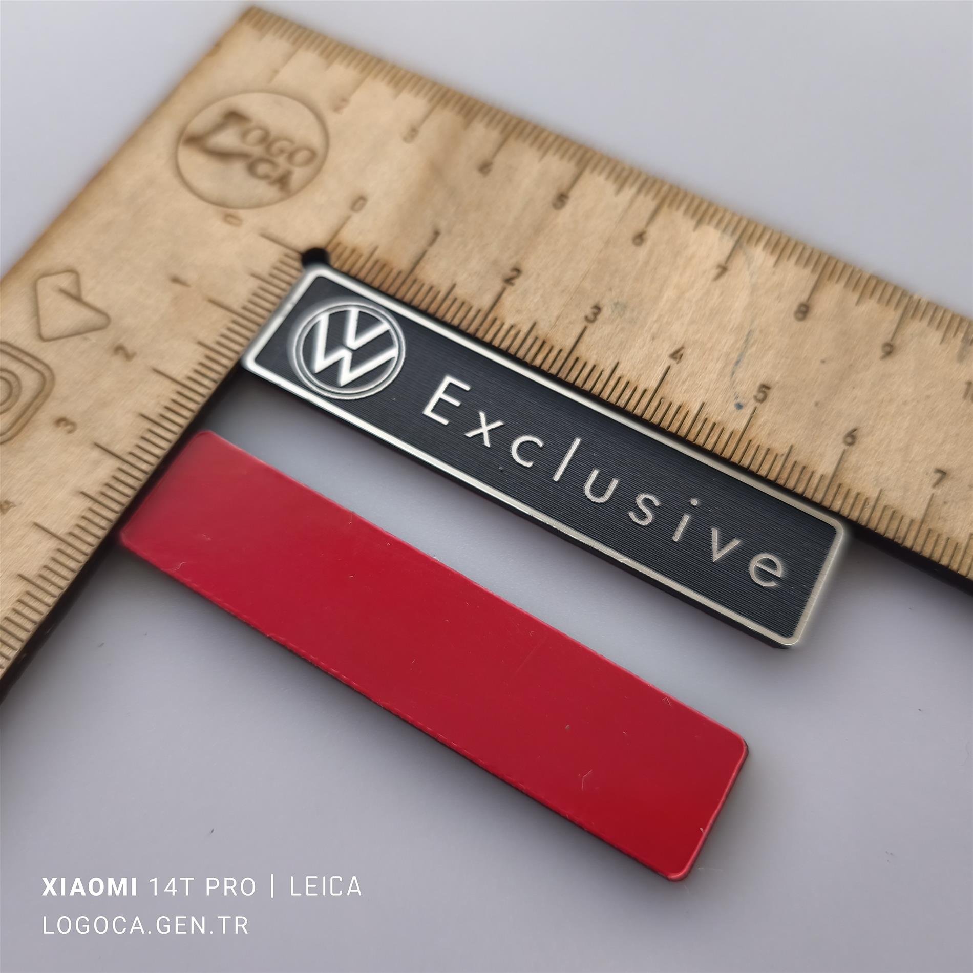 Volkswagen exclusive plastik etiket 2 adet