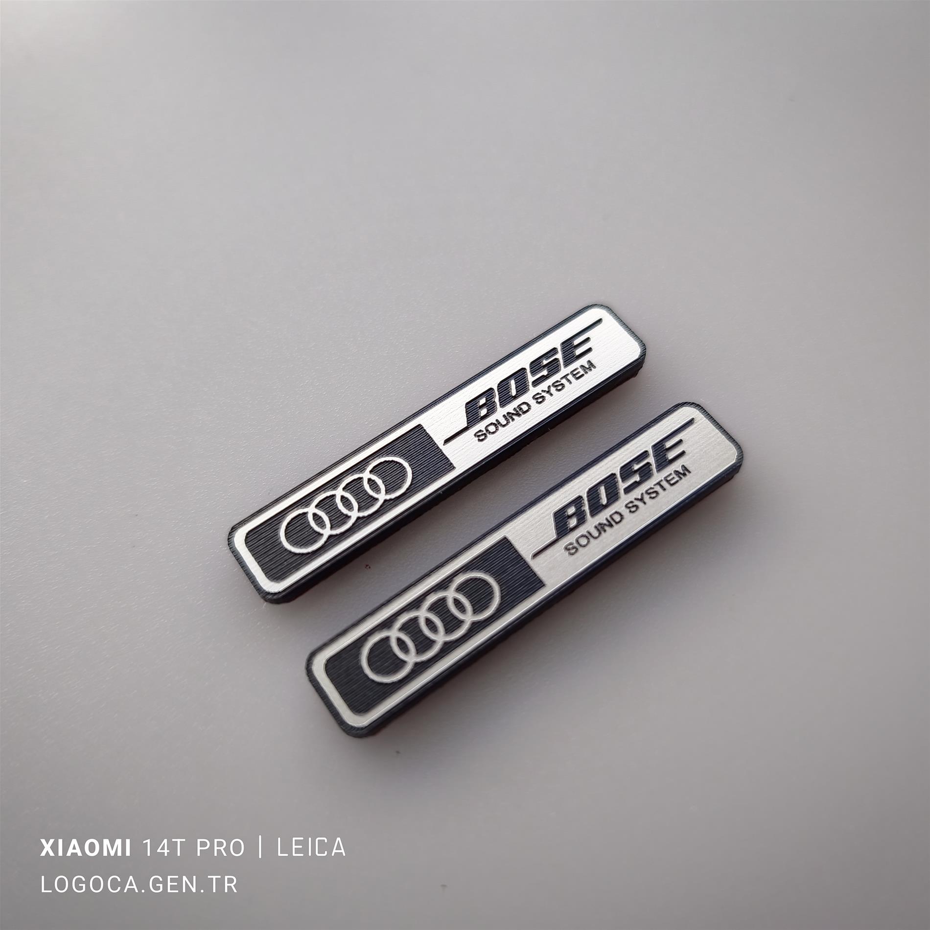 2 adet Audi Bose kapı hoparlör logosu Audi A4 S4 B5 A6 S6 RS6 C5