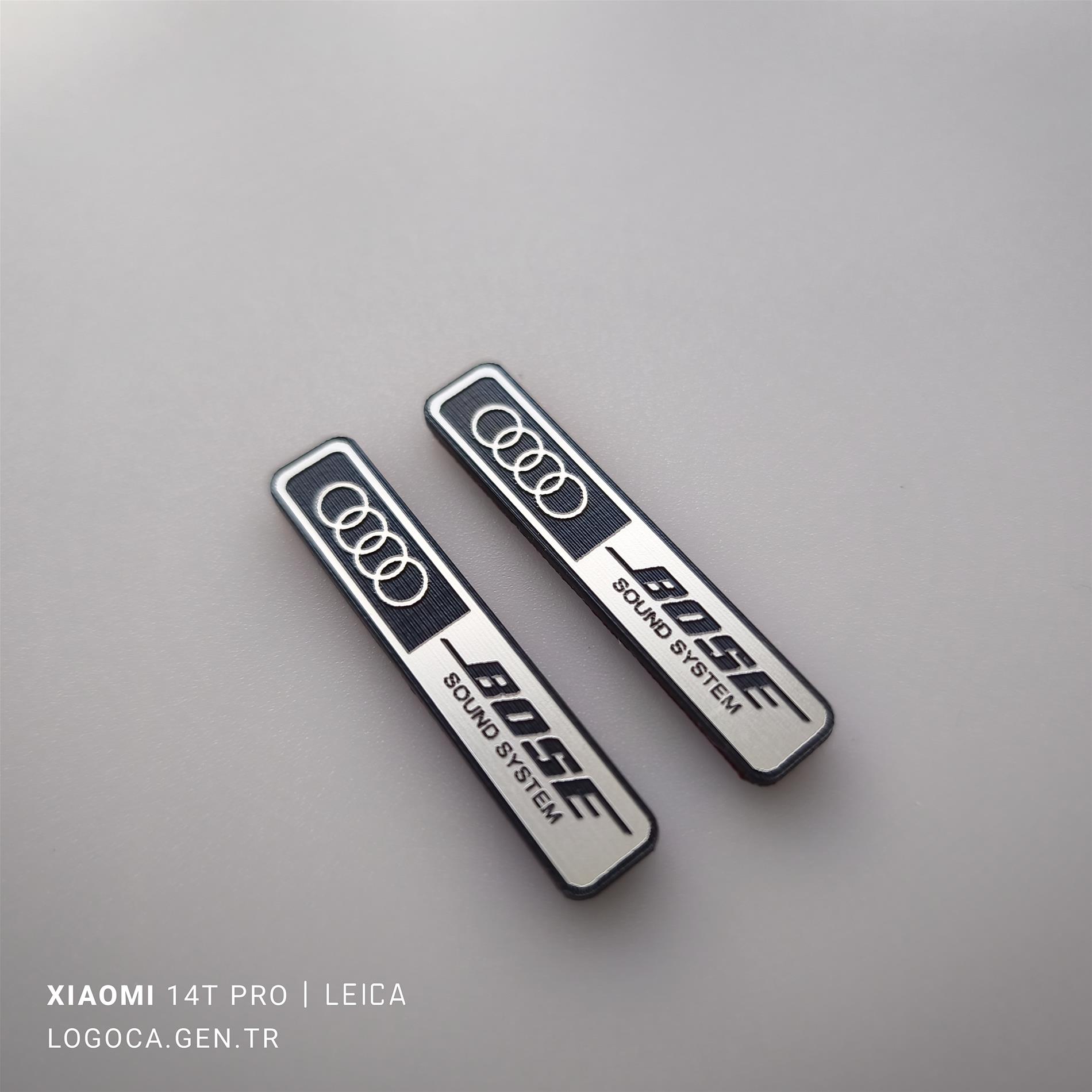 2 adet Audi Bose kapı hoparlör logosu Audi A4 S4 B5 A6 S6 RS6 C5 - Resim 3