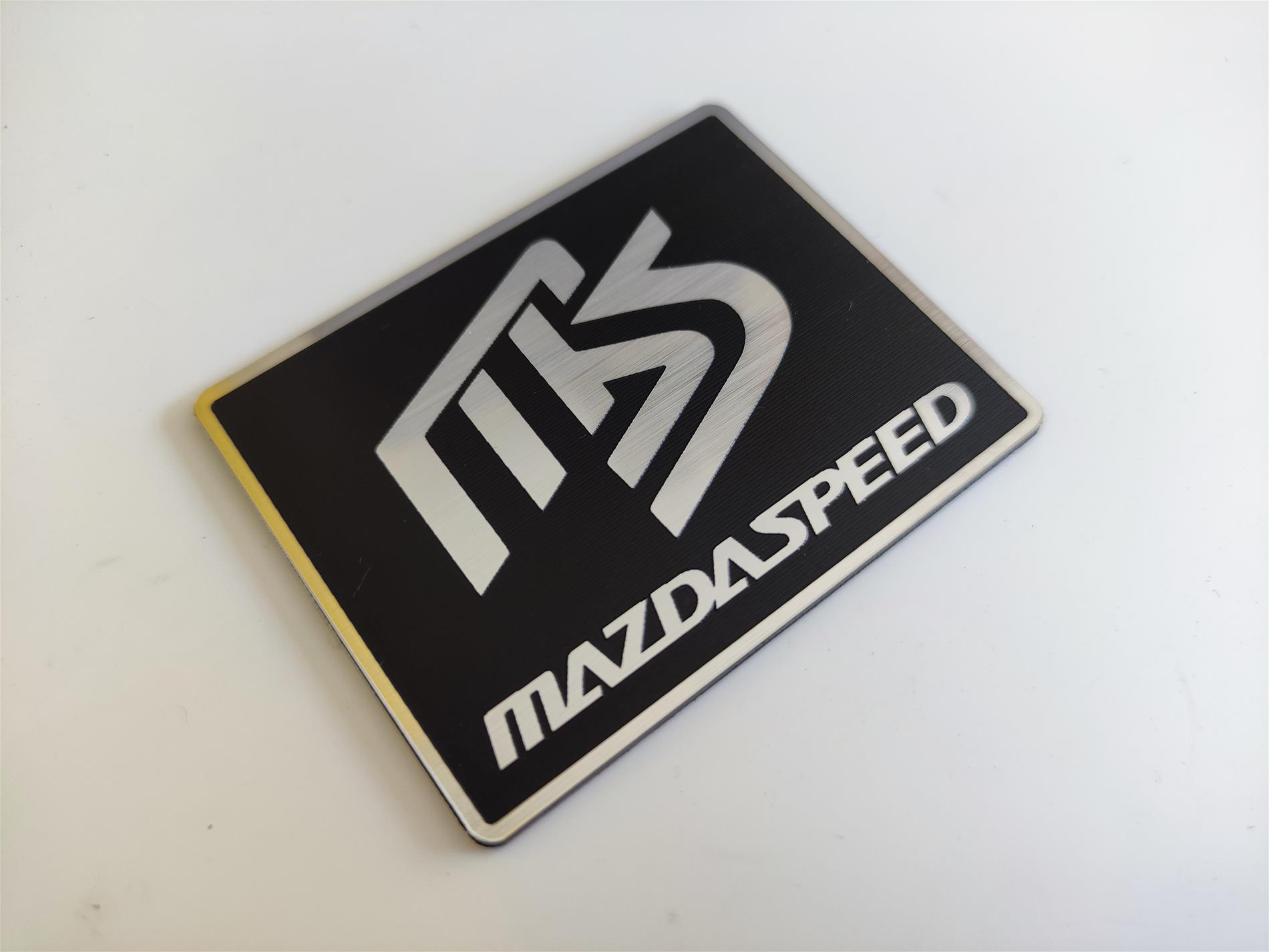 Mazda MS logolu mazdaspeed kart,plaket