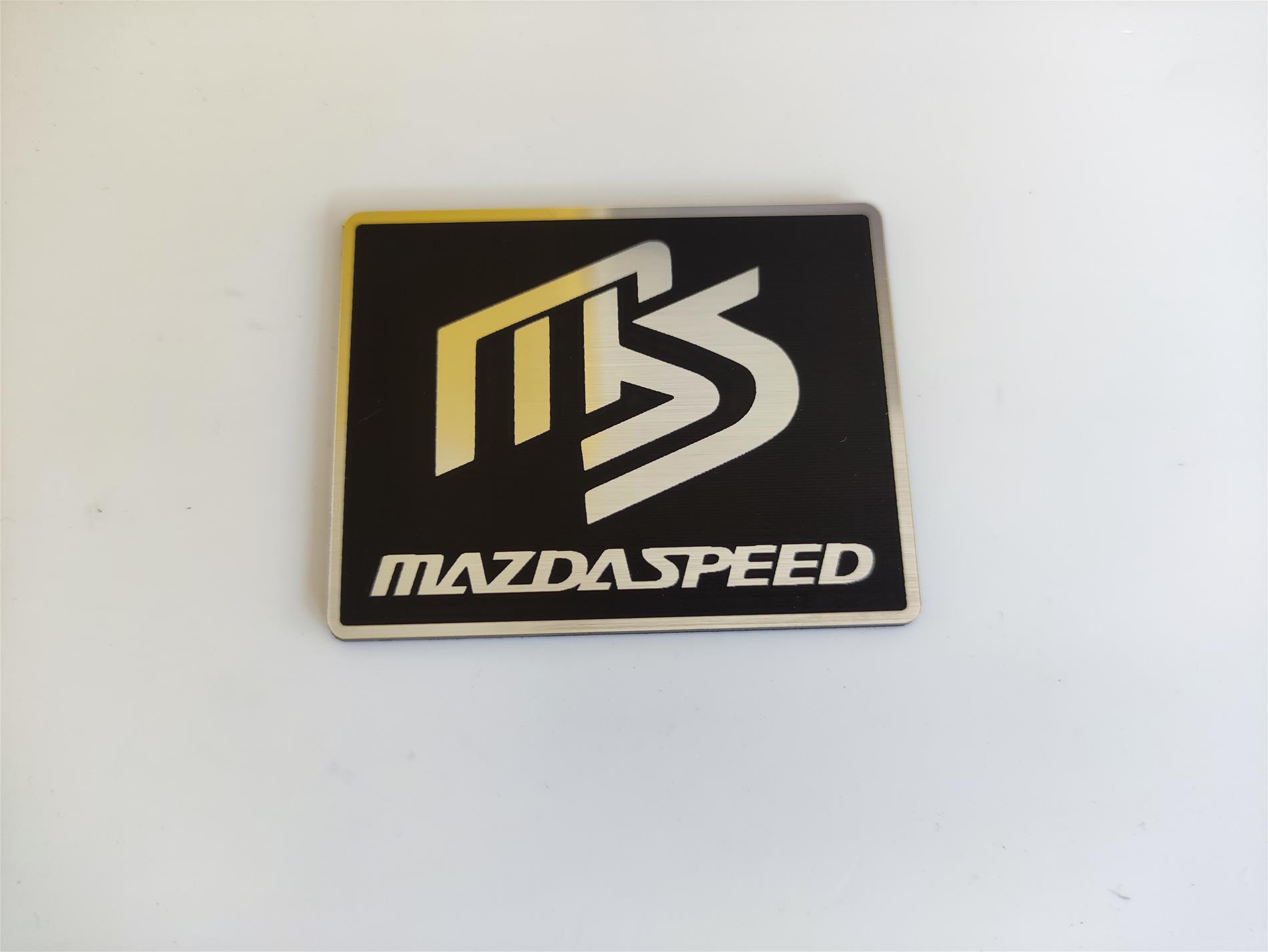Mazda MS logolu mazdaspeed kart,plaket - Resim 3