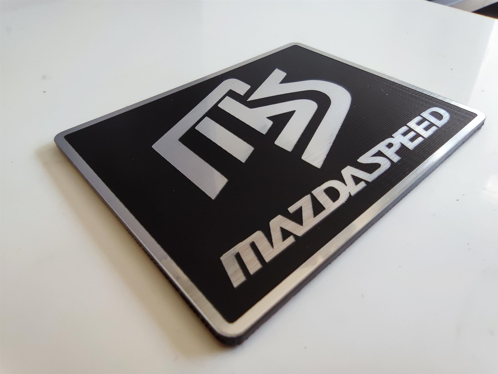 Mazda MS logolu mazdaspeed kart,plaket - Resim 4