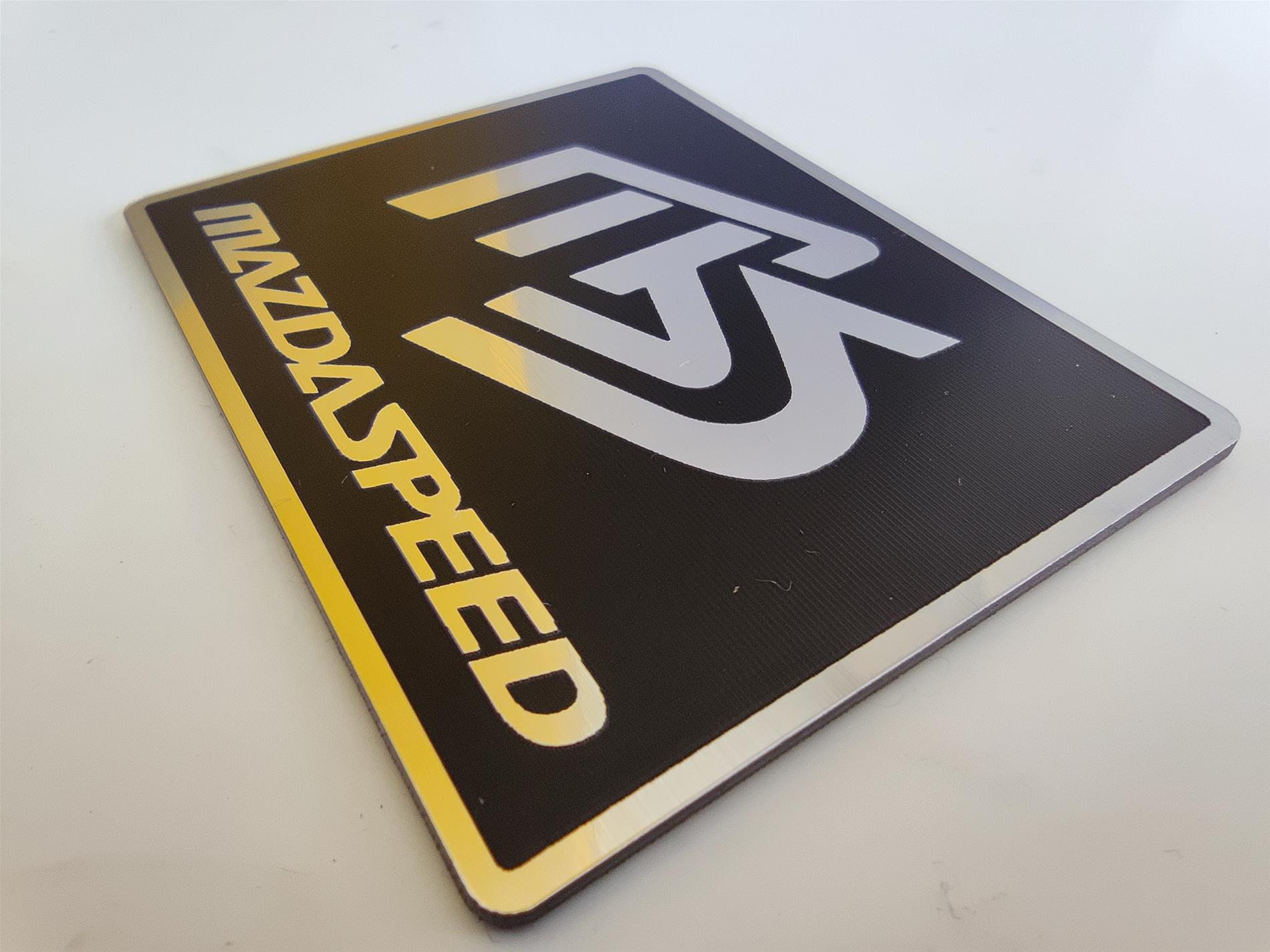 Mazda MS logolu mazdaspeed kart,plaket - Resim 5