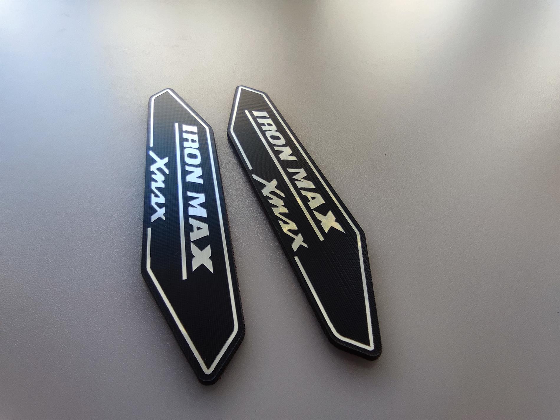 Yamaha iron max xmax alüminyum kapalma plastik etiket - Resim 2
