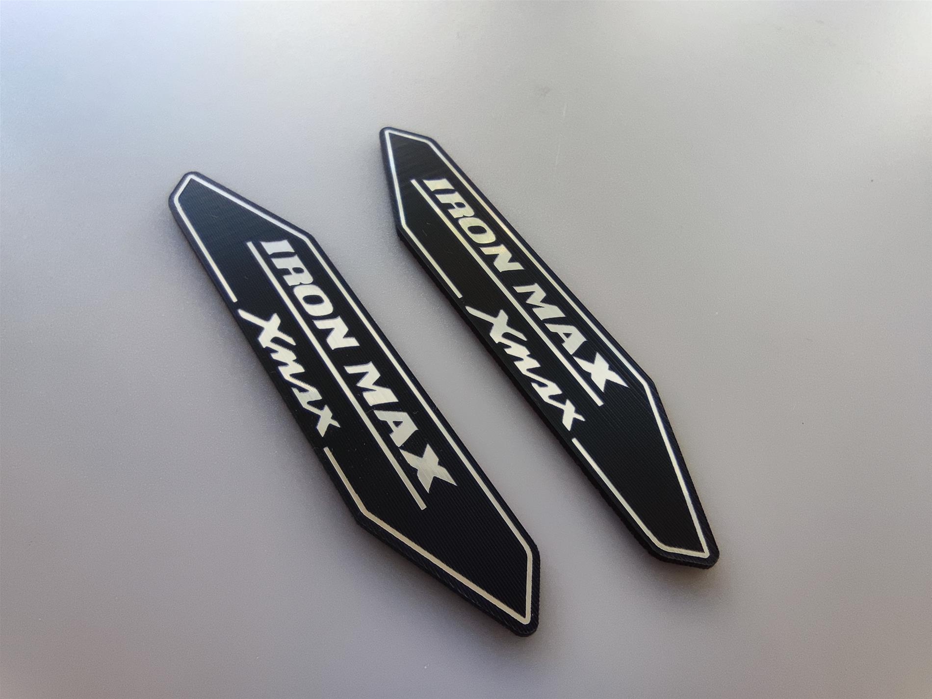 Yamaha iron max xmax alüminyum kapalma plastik etiket - Resim 3