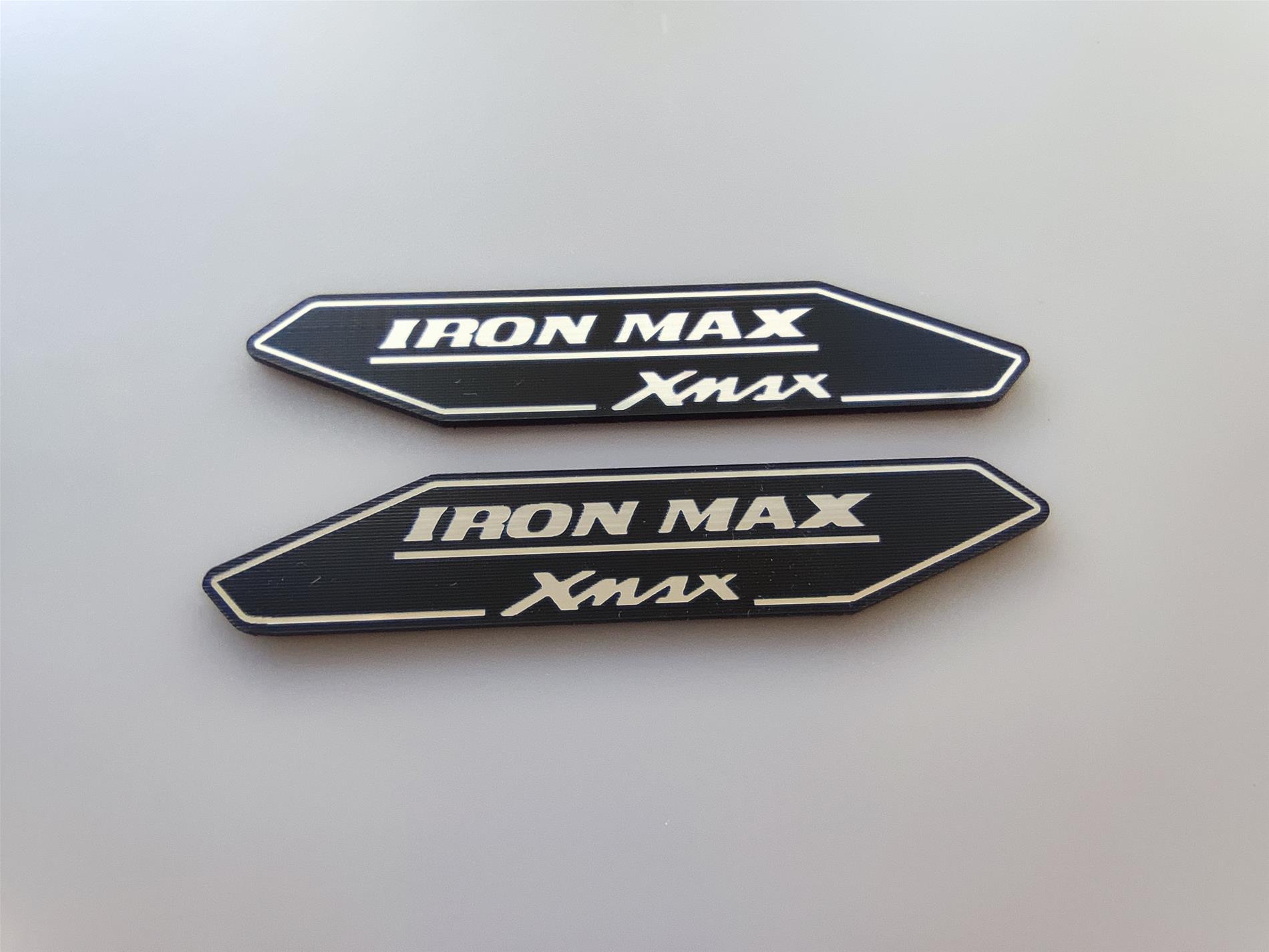 Yamaha iron max xmax alüminyum kapalma plastik etiket - Resim 4
