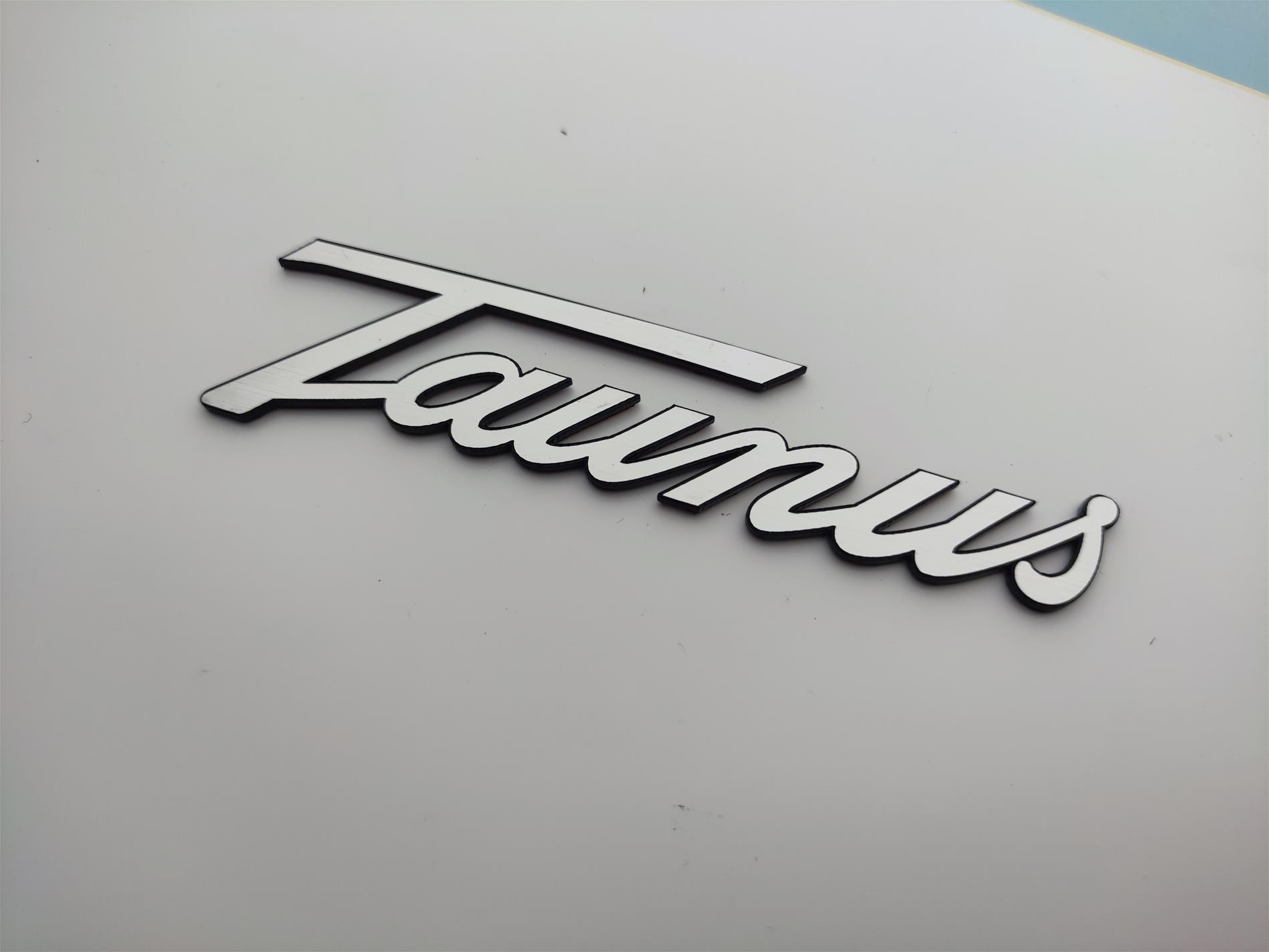 Ford Taunus Elyazı sticker plastik etiket - Resim 2