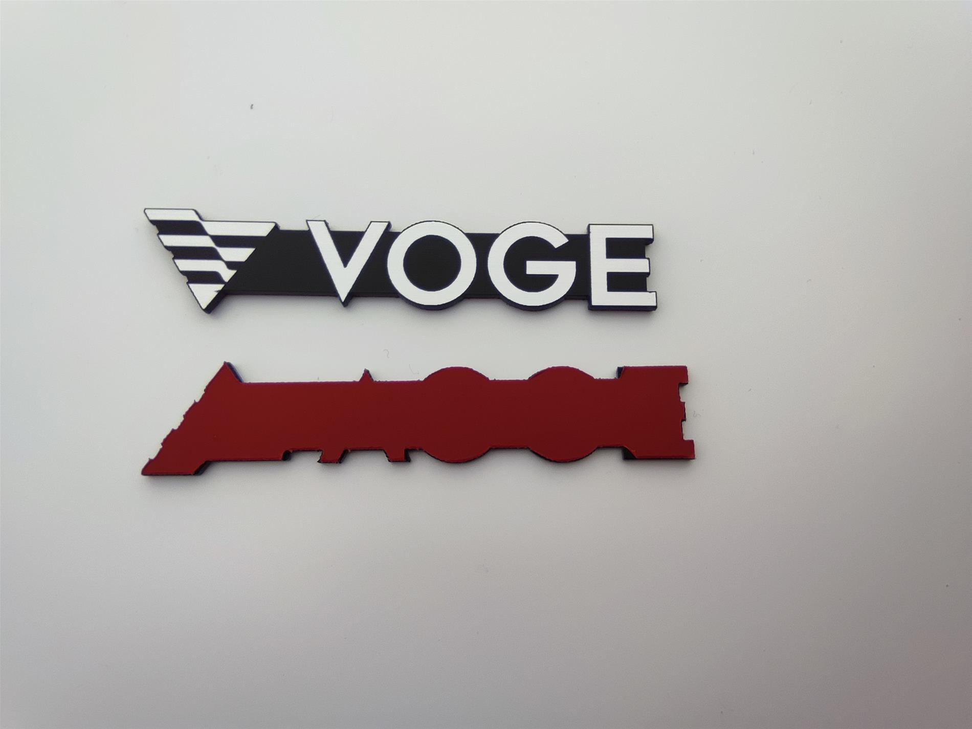 Voge Etiket 2 Farklı ölçü