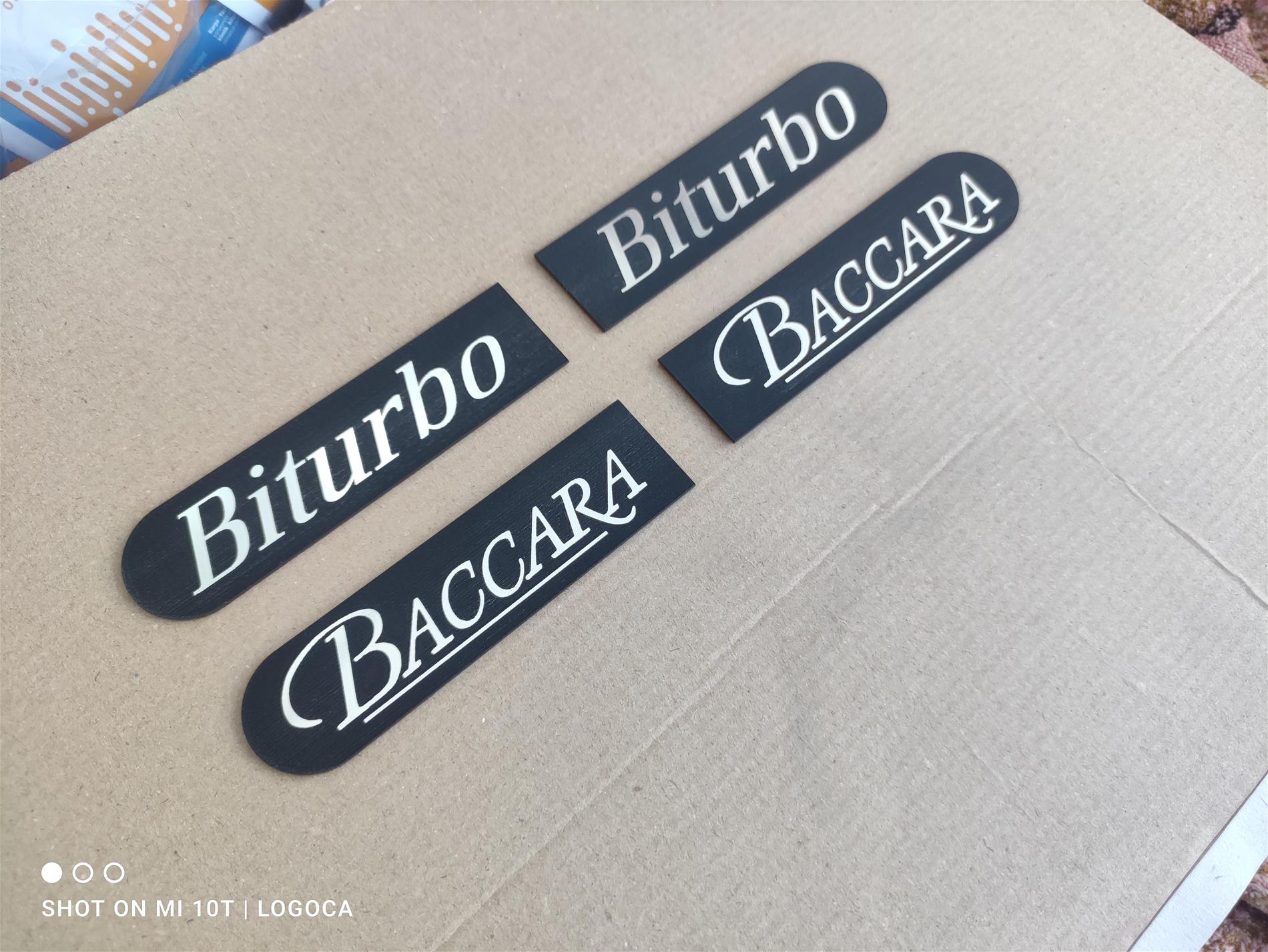 Renault Safrane biturbo ve baccara çıta yazısı