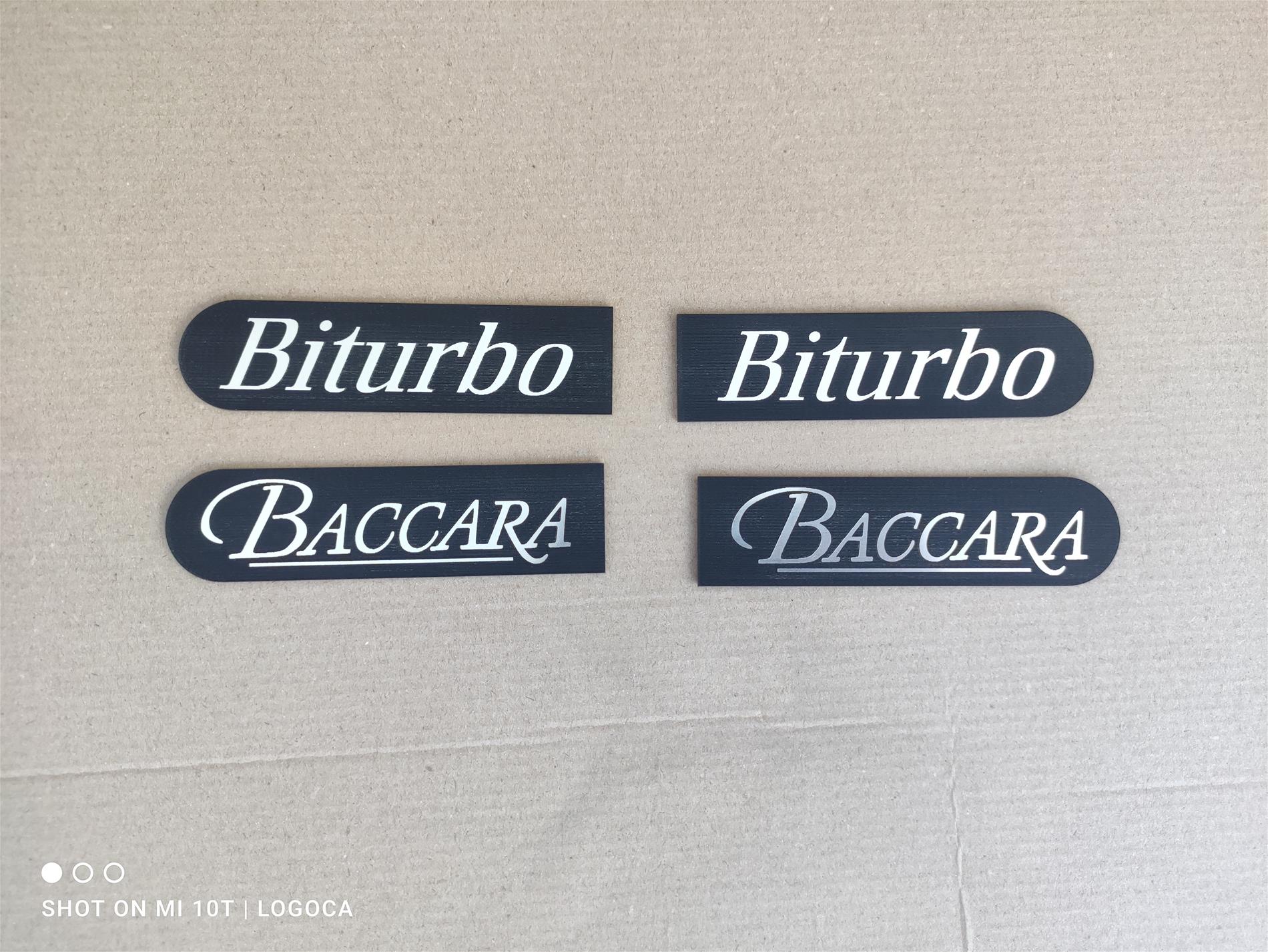 Renault Safrane biturbo ve baccara çıta yazısı - Resim 2