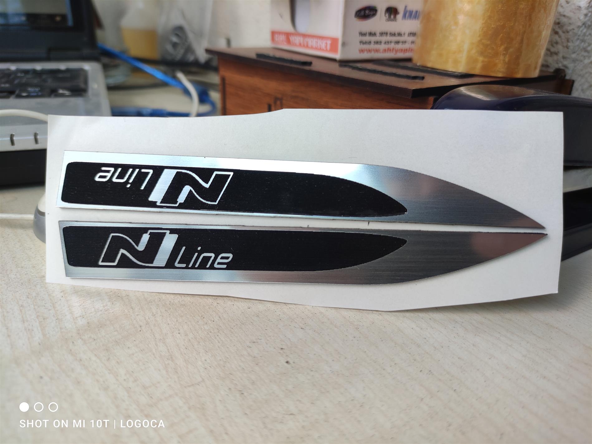 Hyundai N line Çamrluk bıçak etiketi - Resim 3