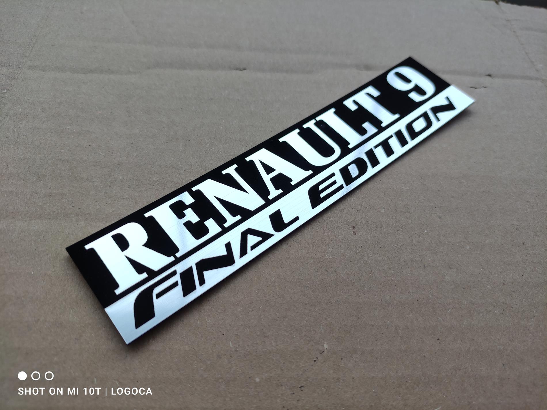 Renault 9 final edition etiket