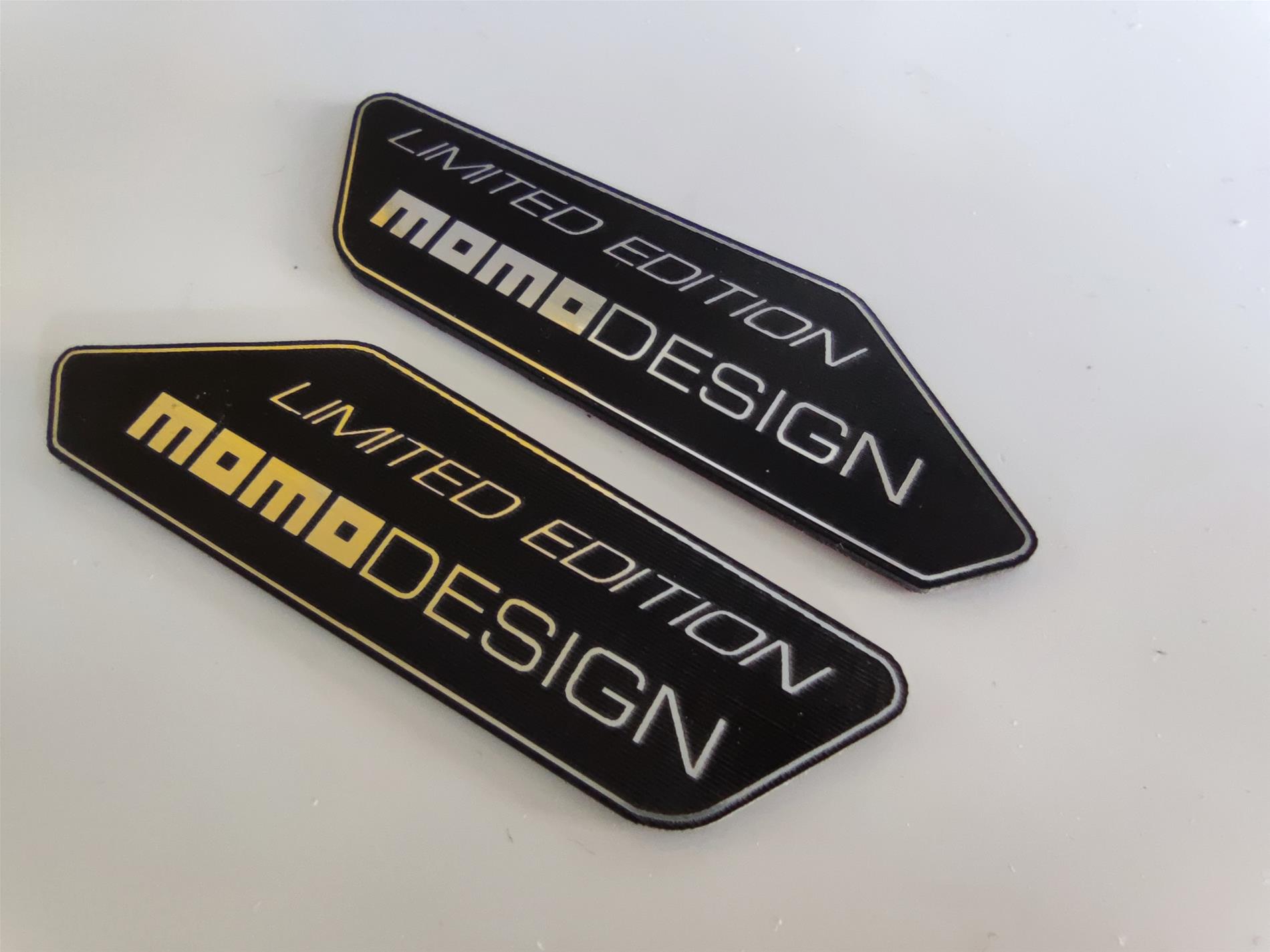 momodesign Limited Edition  alüminyum desenli plastik etiket