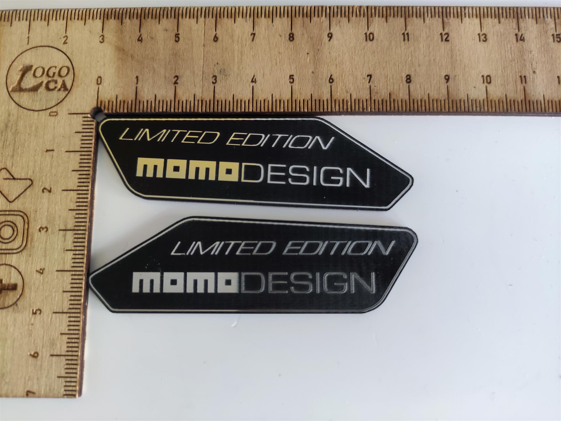 momodesign Limited Edition  alüminyum desenli plastik etiket - Resim 2