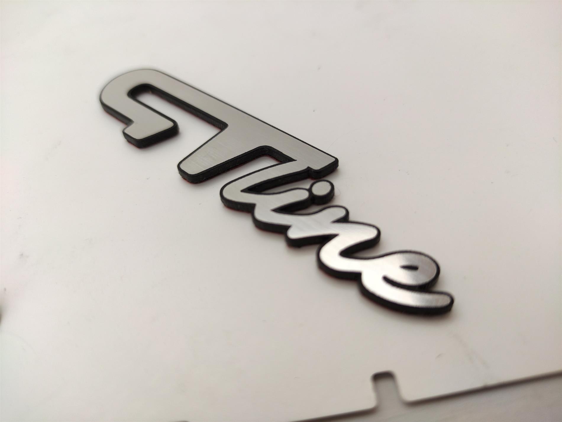 Renault GT line  elyazı gümüş etiket