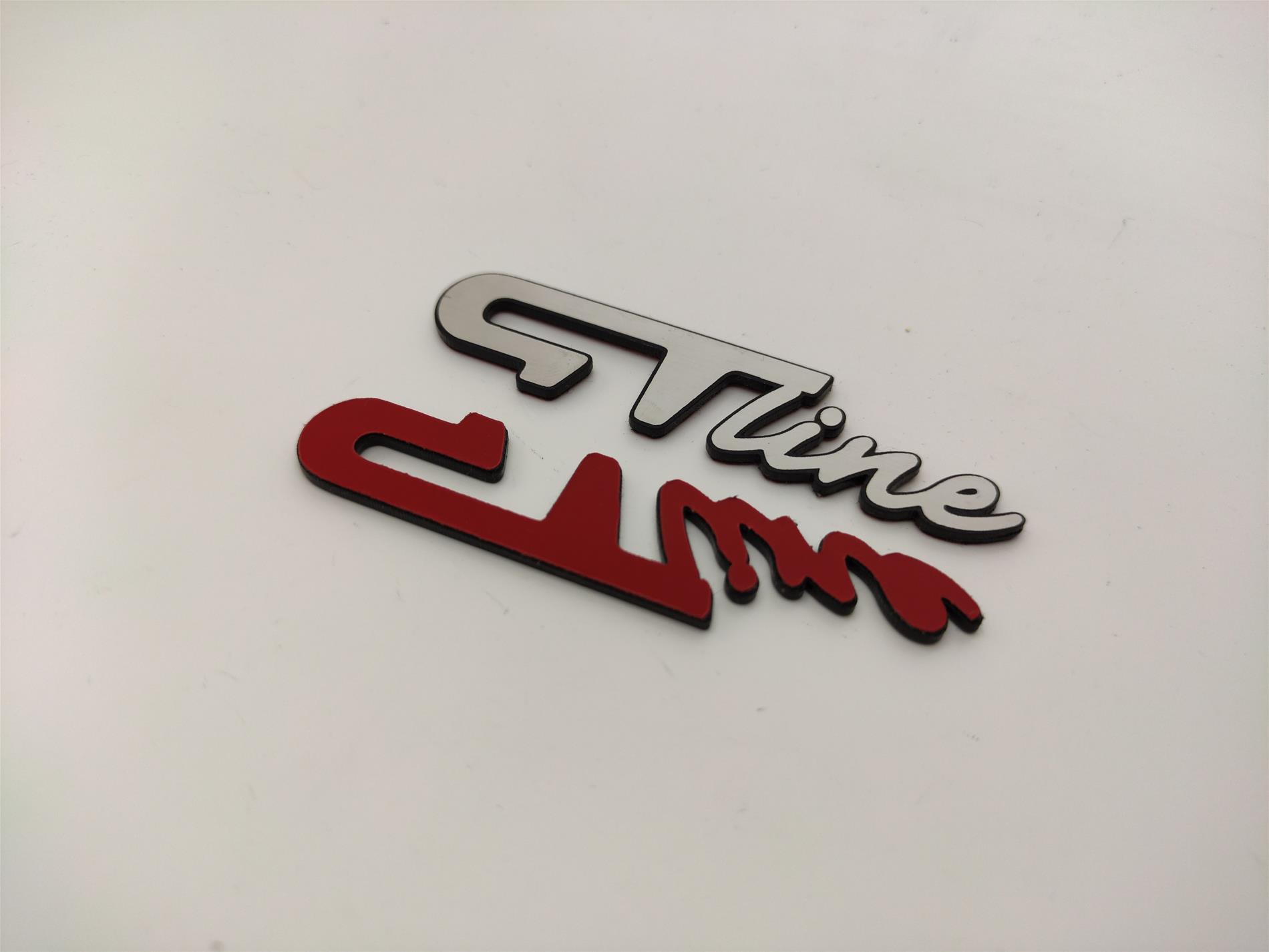 Renault GT line  elyazı gümüş etiket - Resim 3