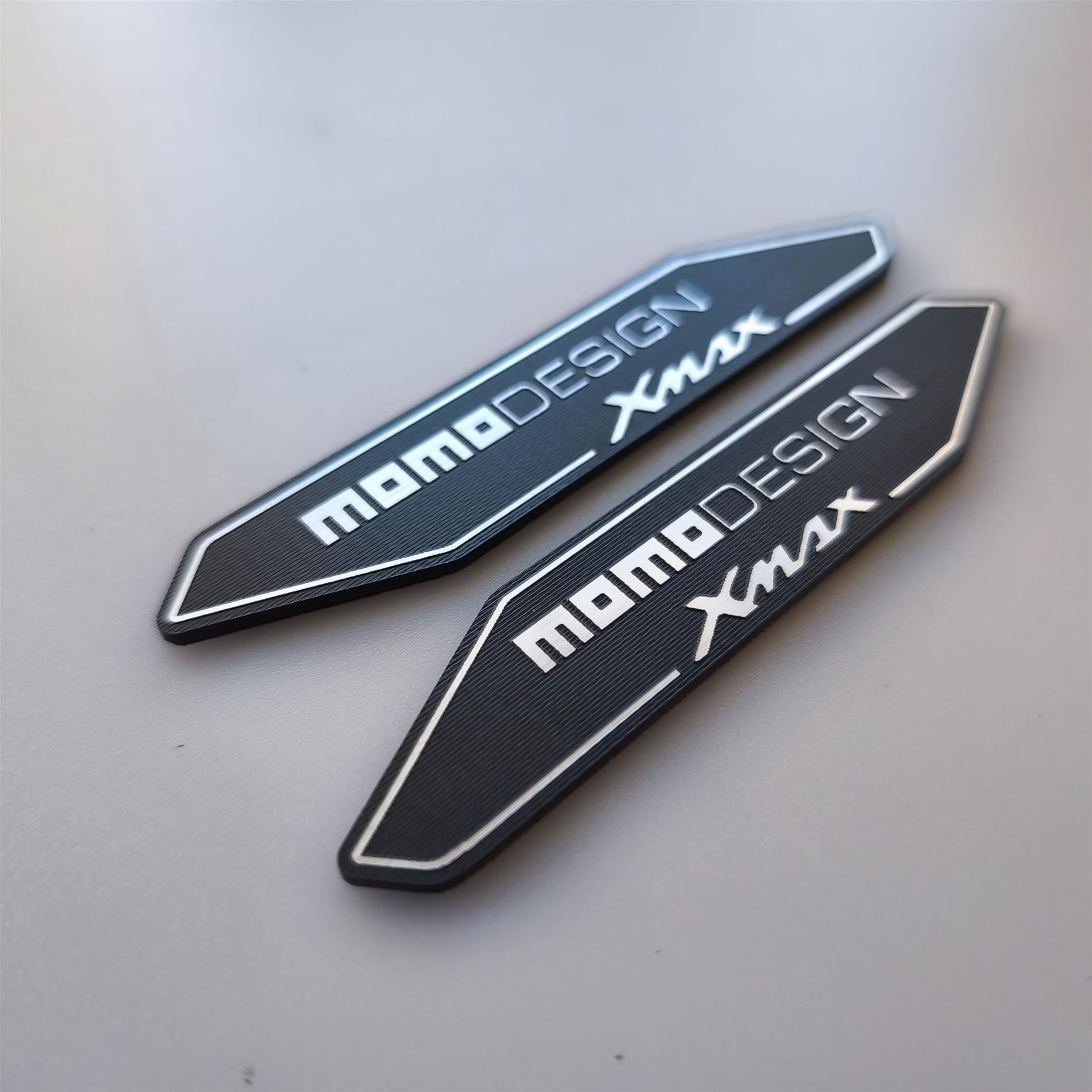 Yamaha momodesign  xmax alüminyum kapalma plastik etiket 