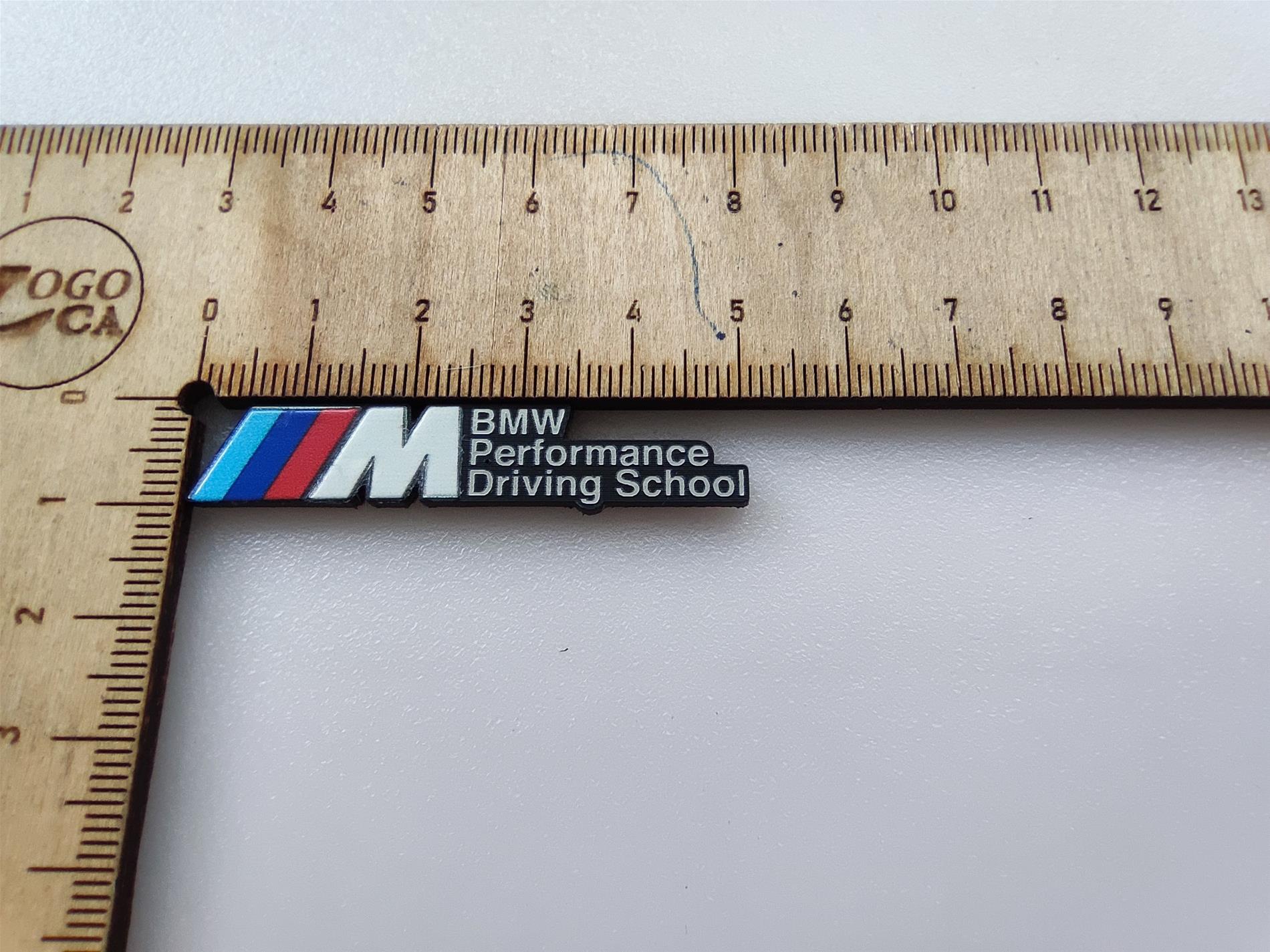 2adet  M BMW Performance driving school renkli plastik etiket - Resim 3