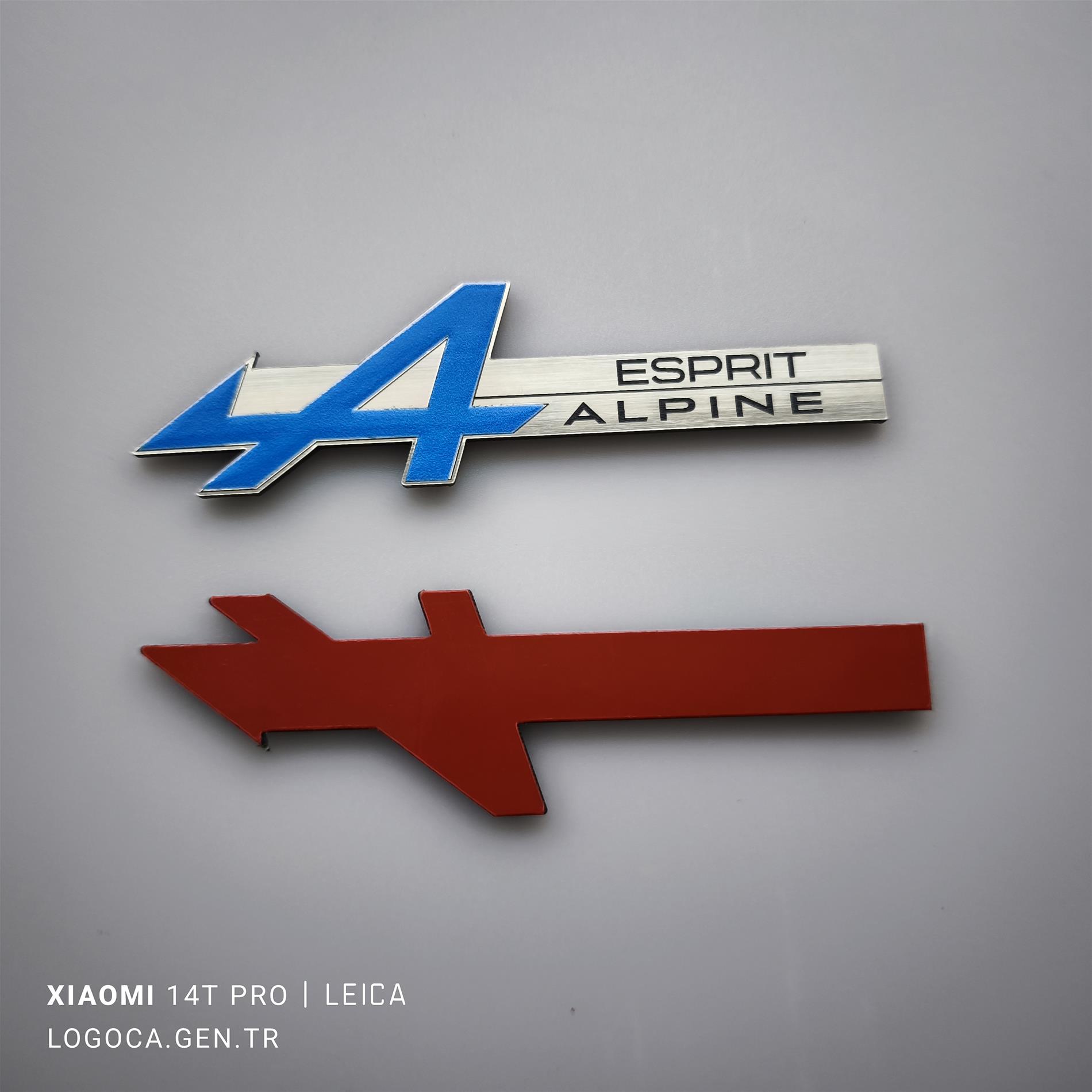 Renault Alpine Esprit Renkli etiket 1 adet - Resim 5