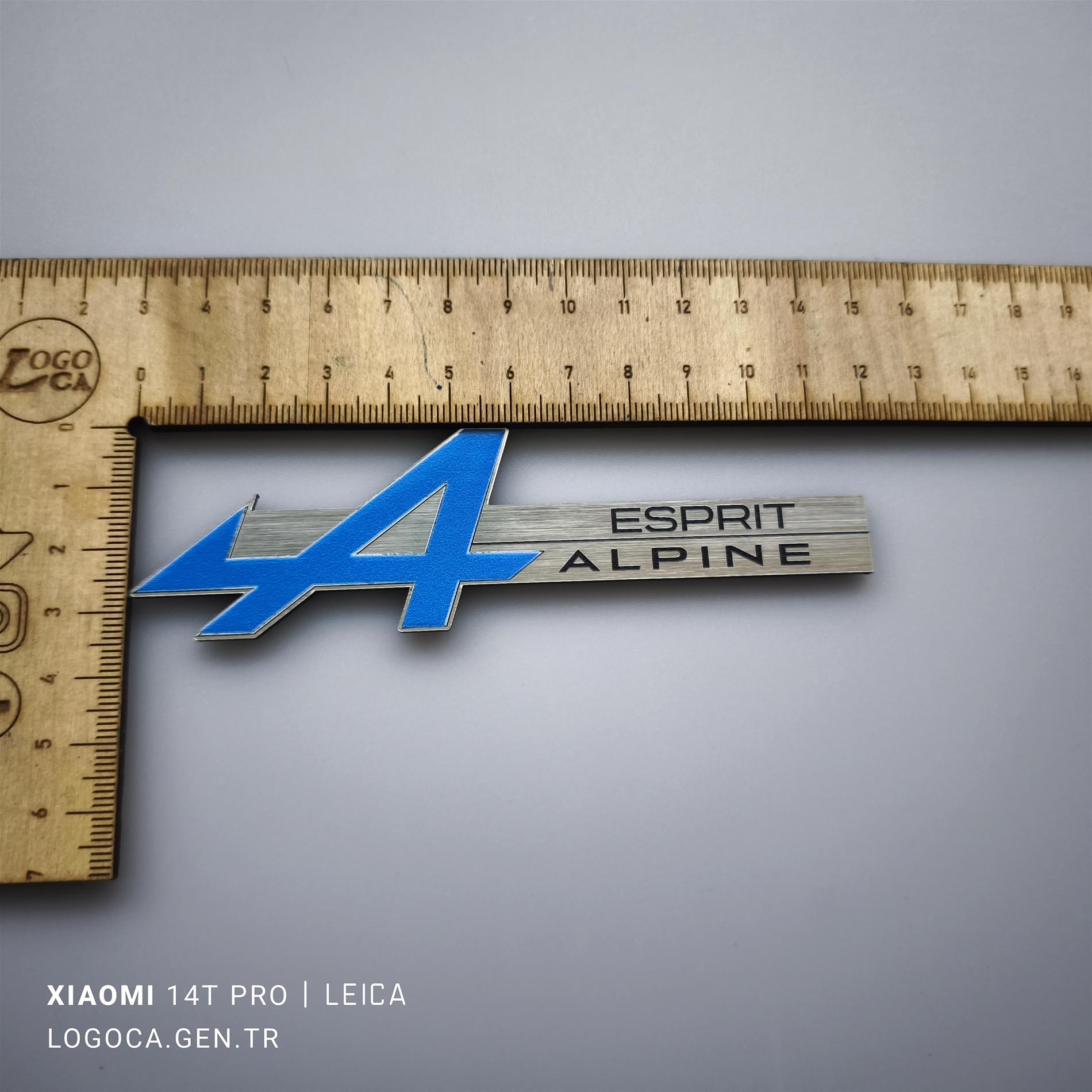 Renault Alpine Esprit Renkli etiket 1 adet - Resim 6