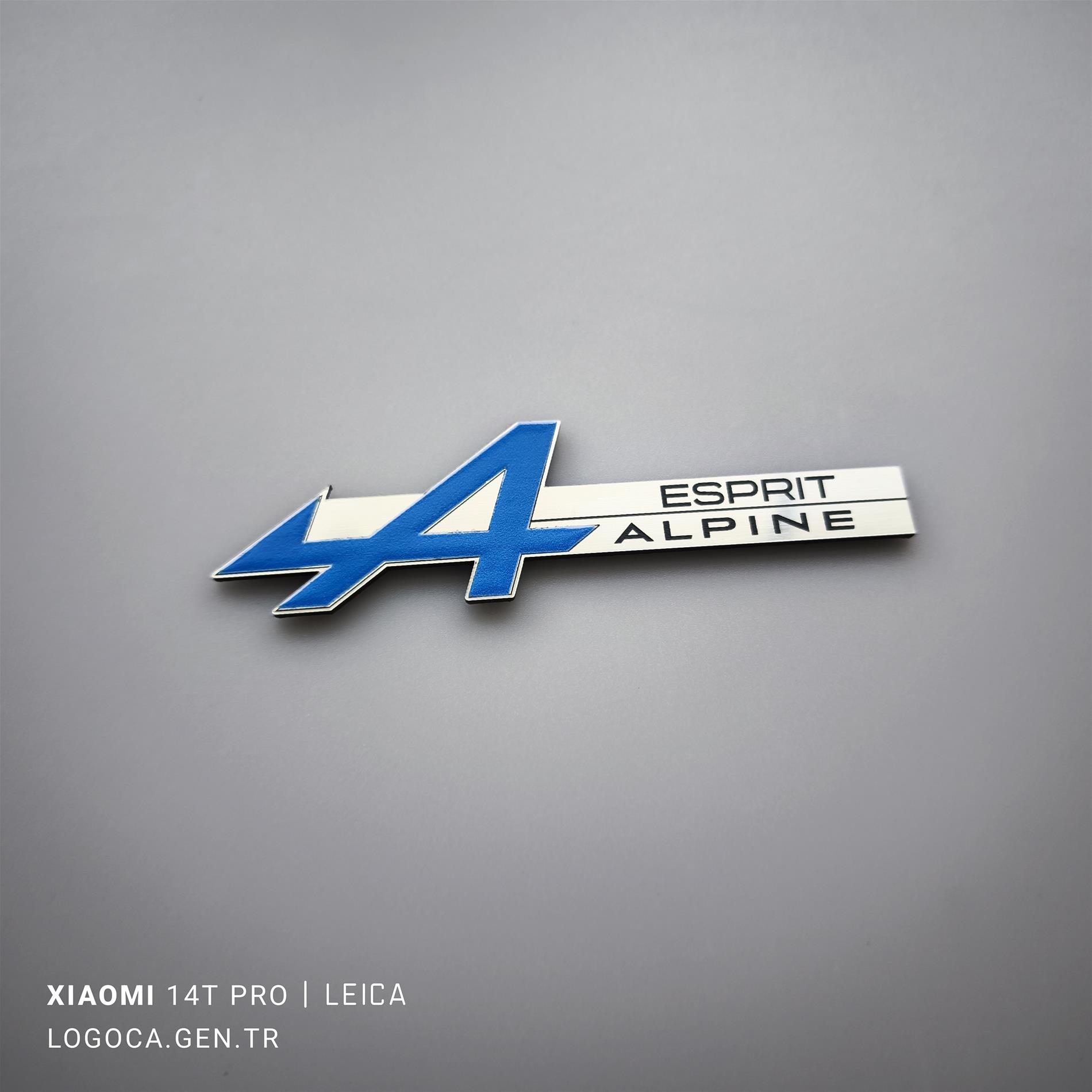 Renault Alpine Esprit Renkli etiket 1 adet - Resim 3