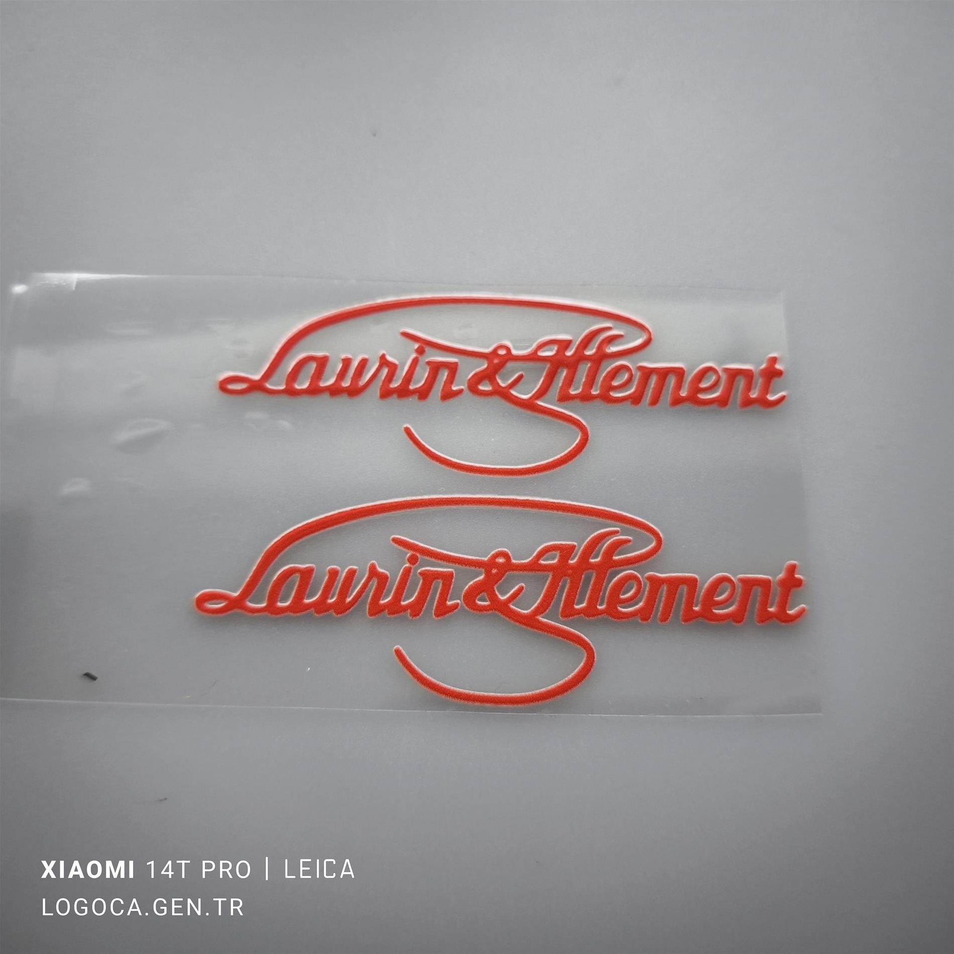 2 adet 8cm Skoda Laurin klement Renkli Çıkartma