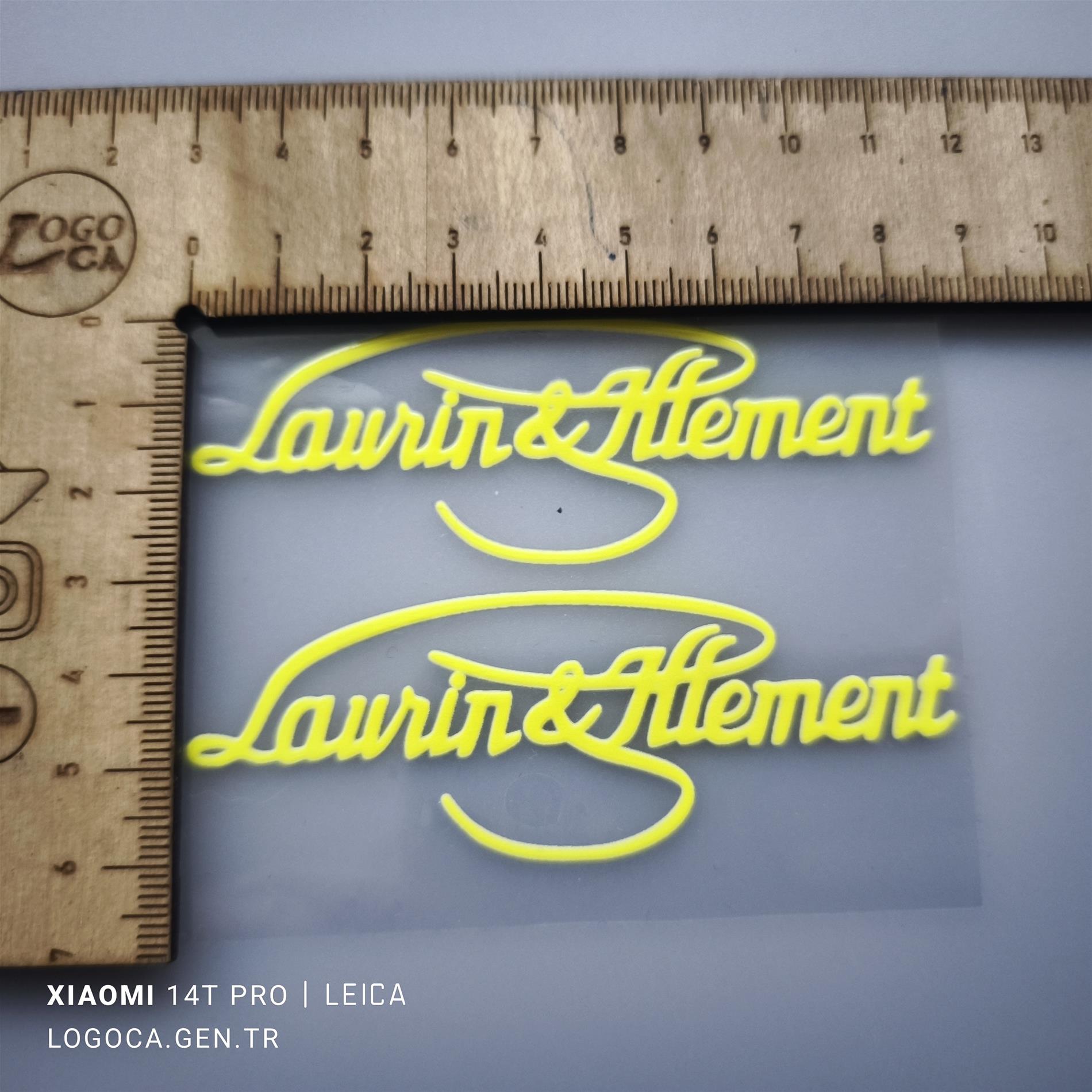 2 adet 8cm Skoda Laurin klement Renkli Çıkartma - Resim 5