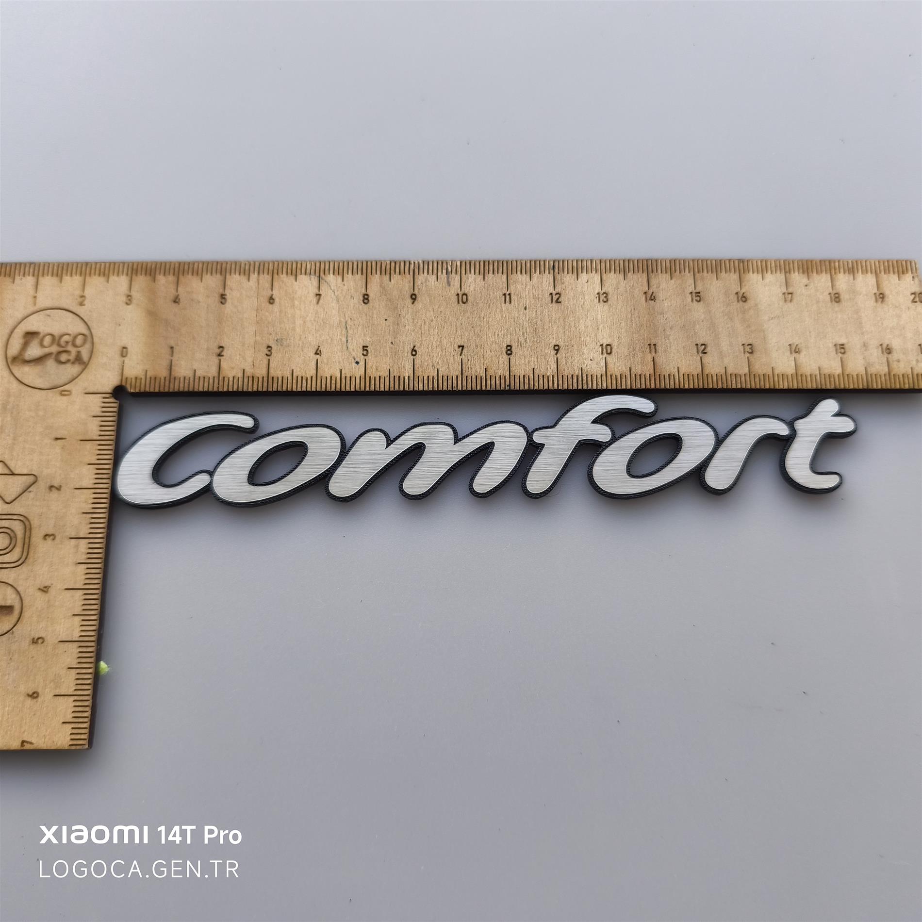 Vauxhall / Opel Corsa C Comfort  model kapısı için comfort Yazısı  2000-2006 - Resim 2