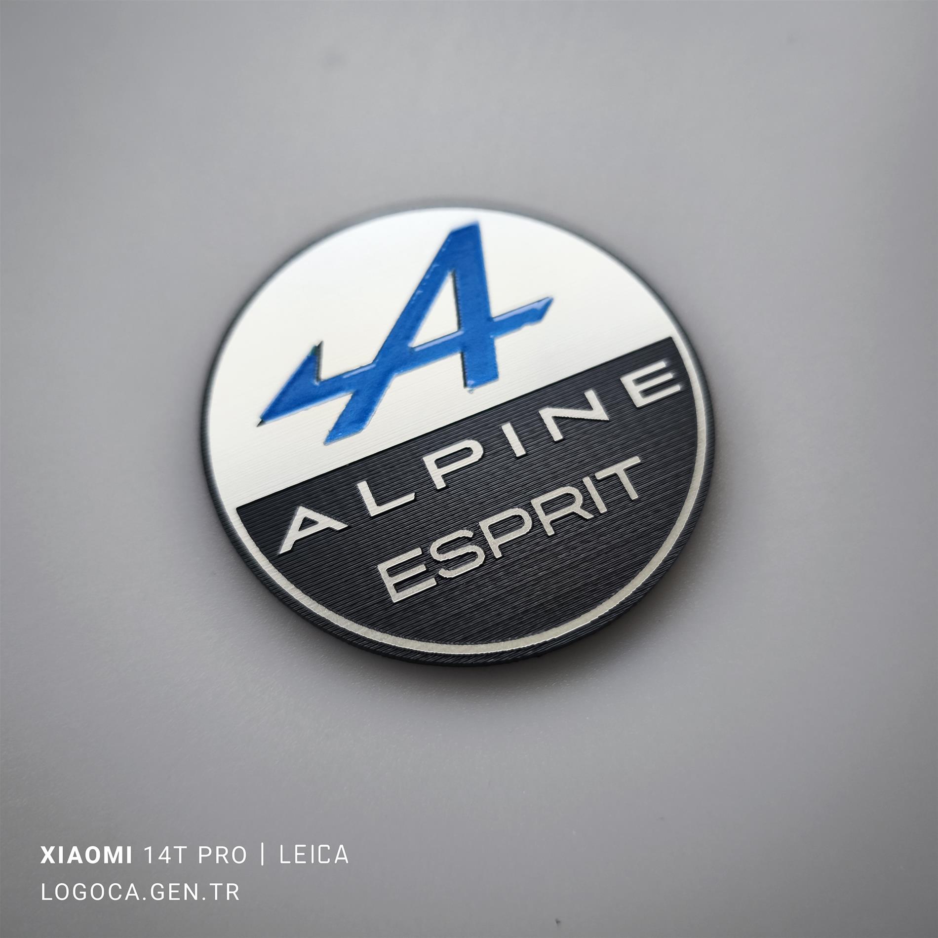 2 adet Renault Alpine Esprit yuvarlak logo