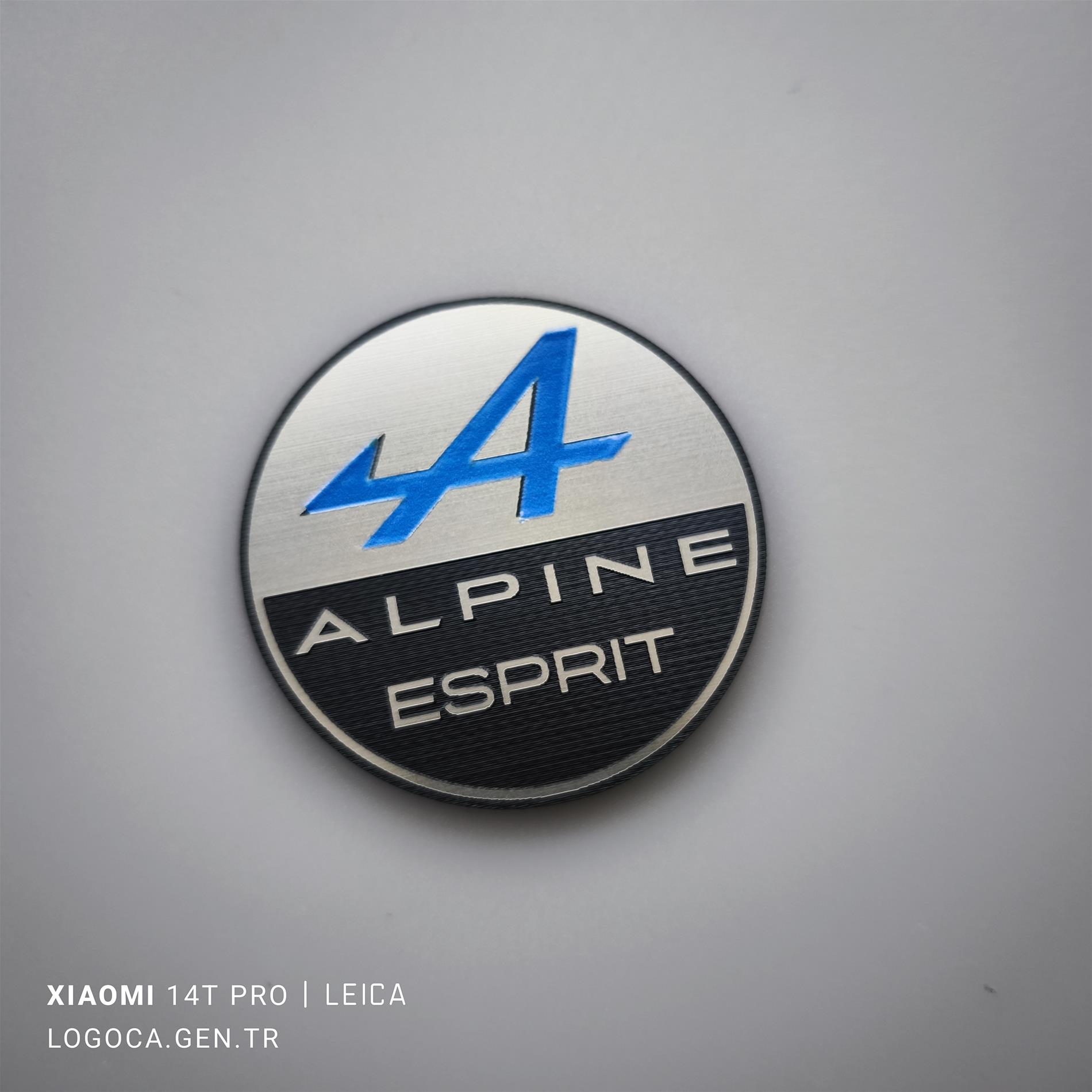 2 adet Renault Alpine Esprit yuvarlak logo - Resim 2
