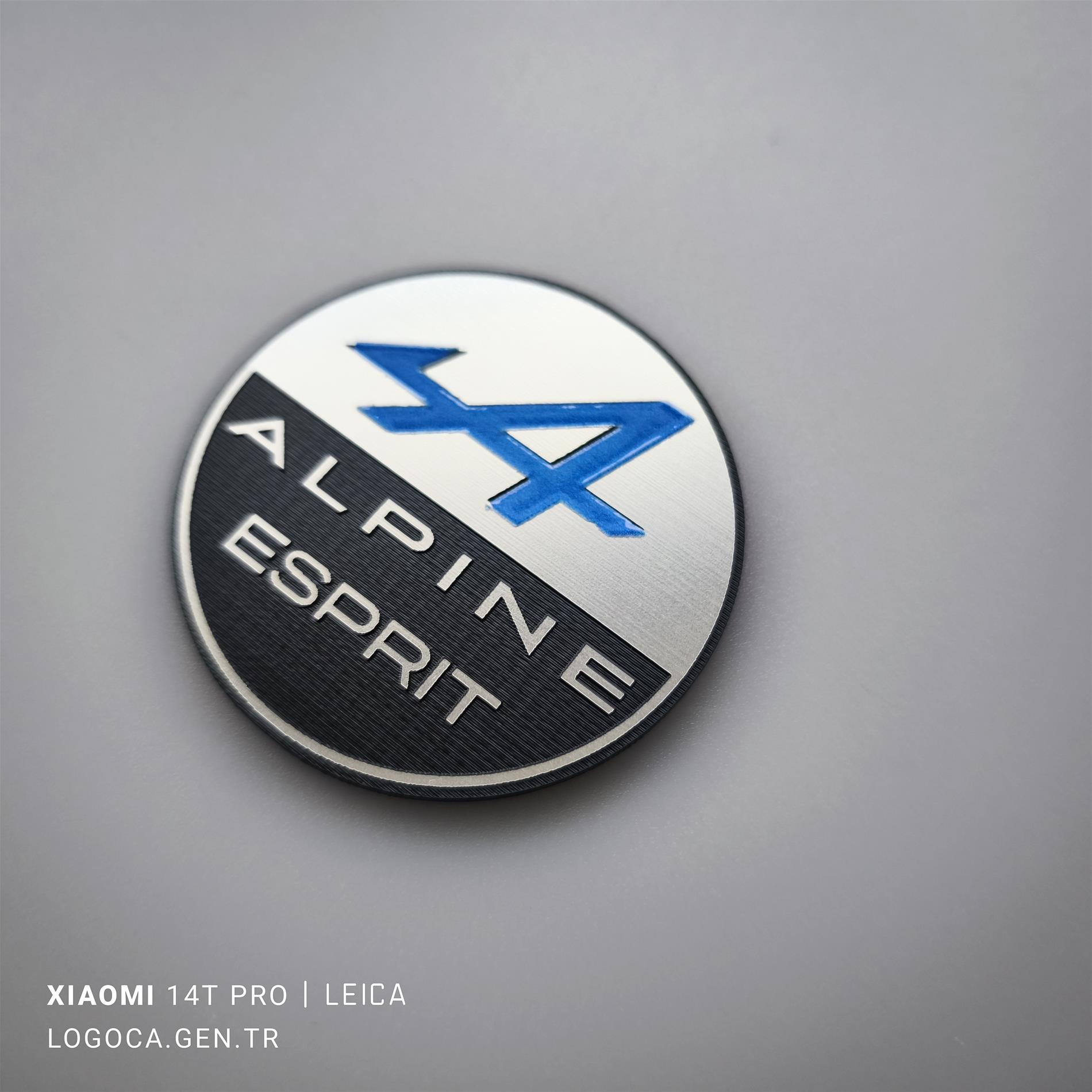 2 adet Renault Alpine Esprit yuvarlak logo - Resim 3