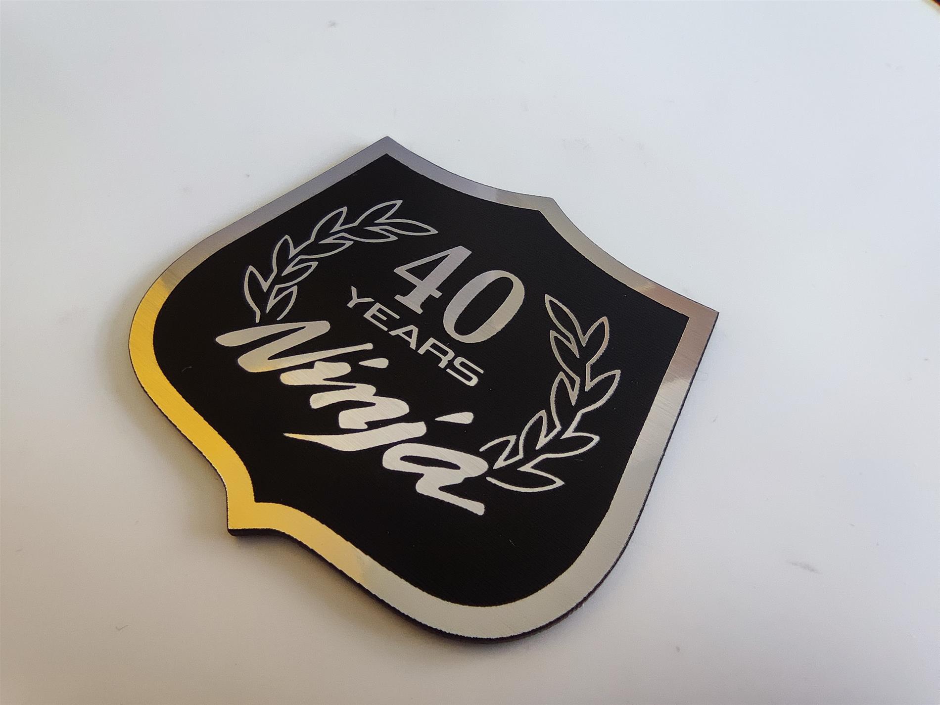 Kawasaki 40. yıl etiketi - 40 years ninja