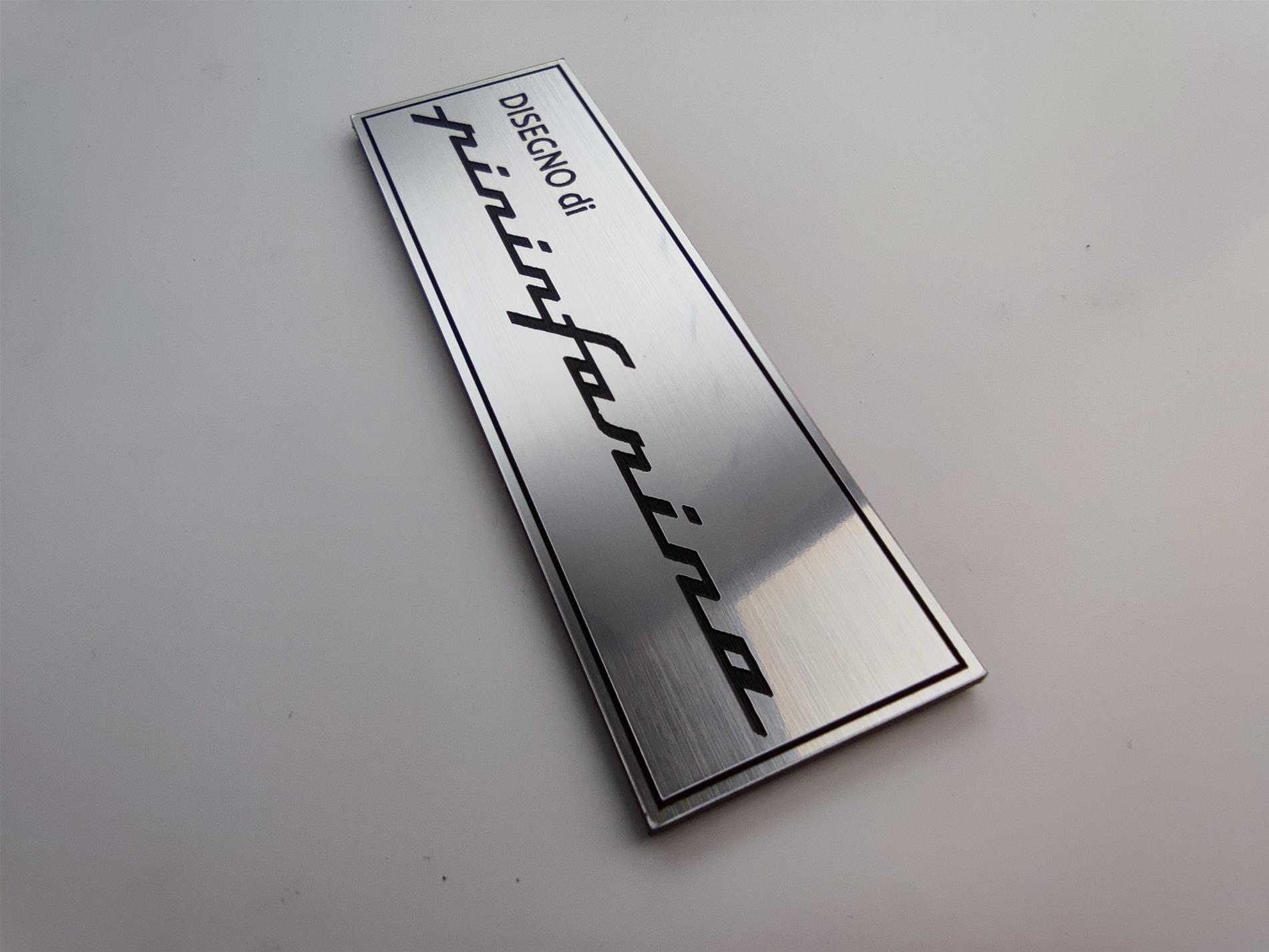 Disegno Pininfarina plaket etiket - Resim 2