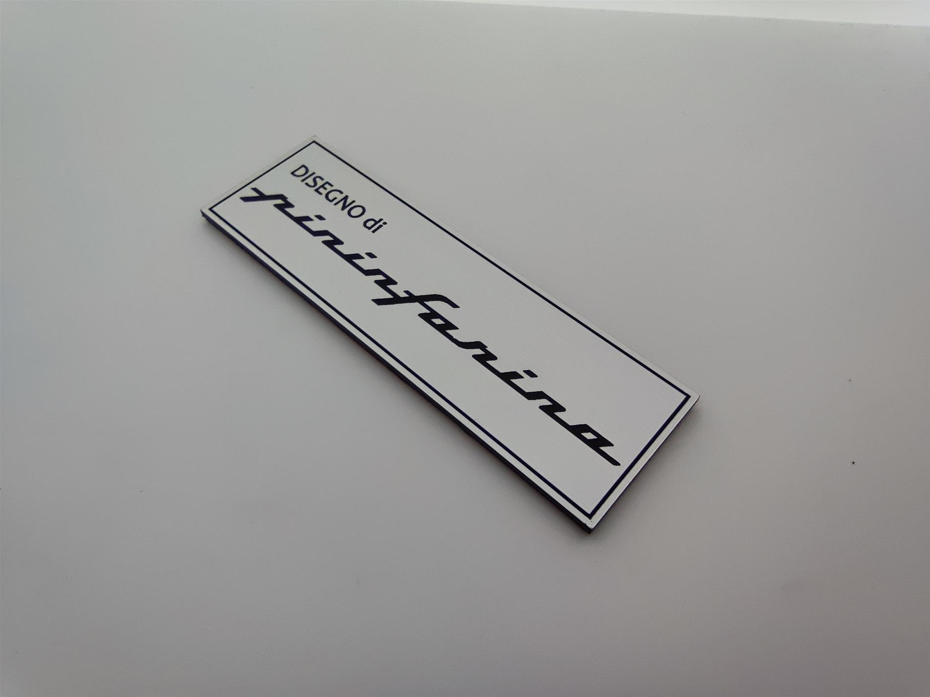 Disegno Pininfarina plaket etiket - Resim 5