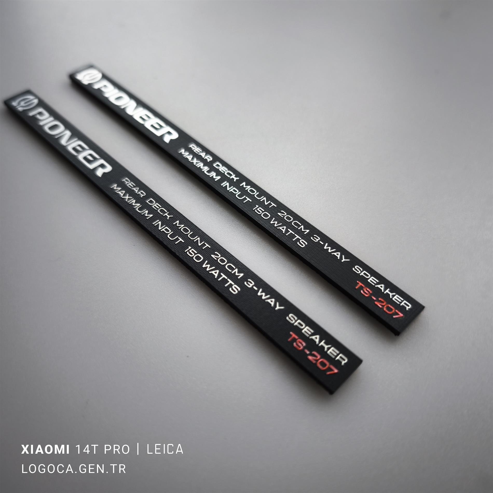 Pioneer ts-207 kapak logo takımı