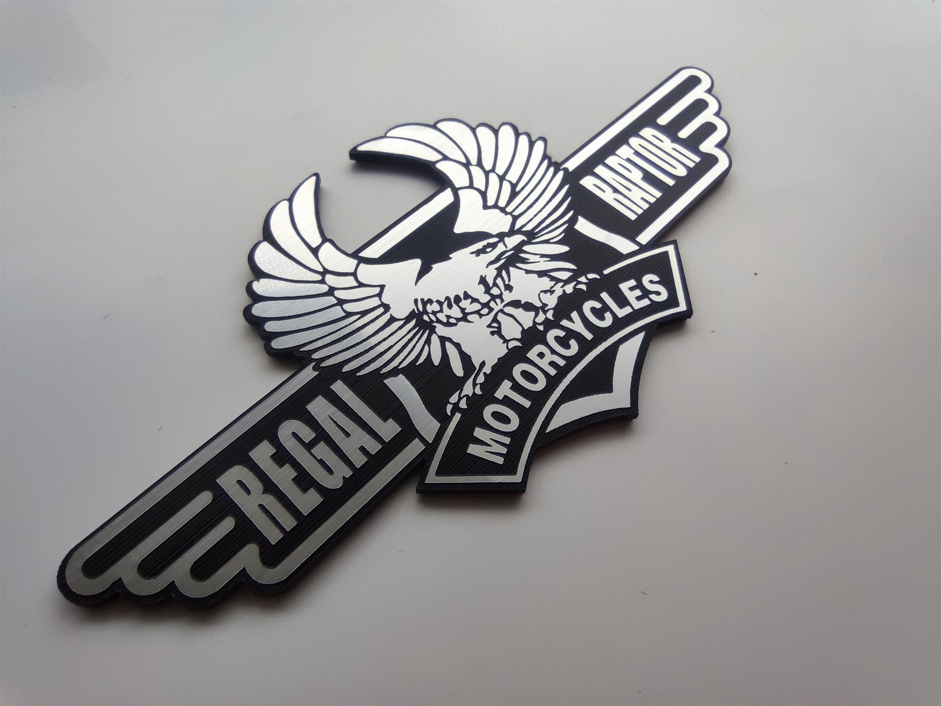 Regal Raptor motorcycles etiket  - Resim 3
