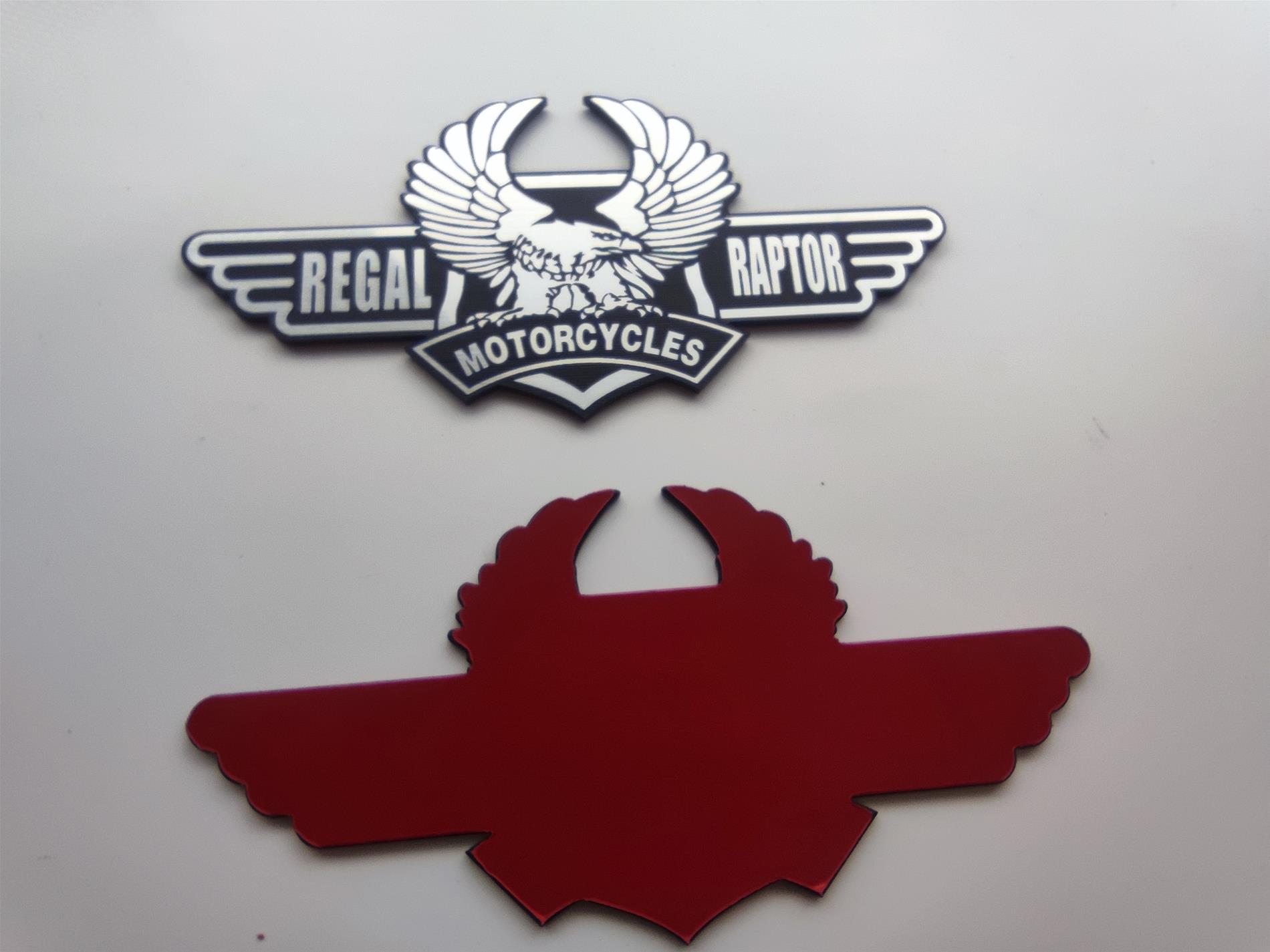 Regal Raptor motorcycles etiket  - Resim 4