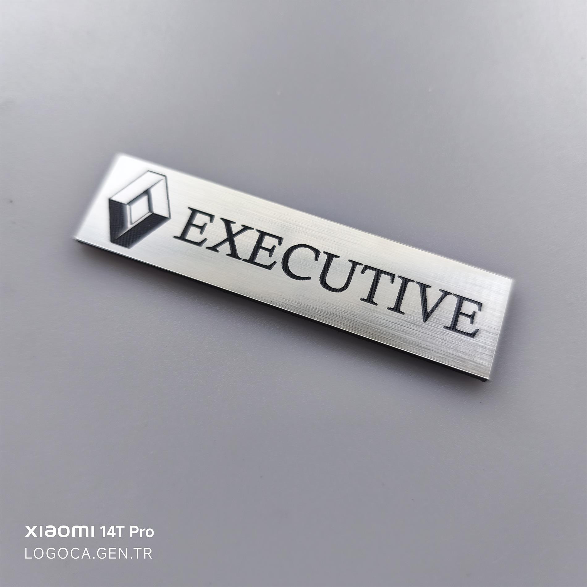 Renault  logolu Executive etiket 8x2cm -2 adet - Resim 4